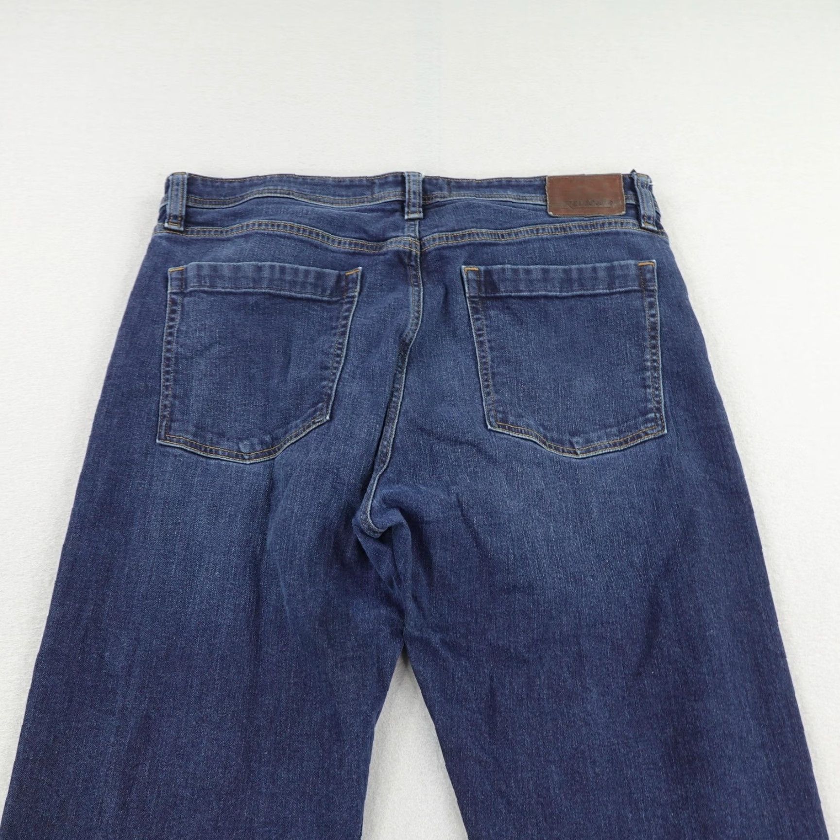 Denime Revtown Jeans Mens 38x34 Blue Decade Denim Straight Leg Automatic Biker Pants 28x34 Regular Blue Denim Jeans Revtown Size US 28 / EU 44 - 5 Thumbnail