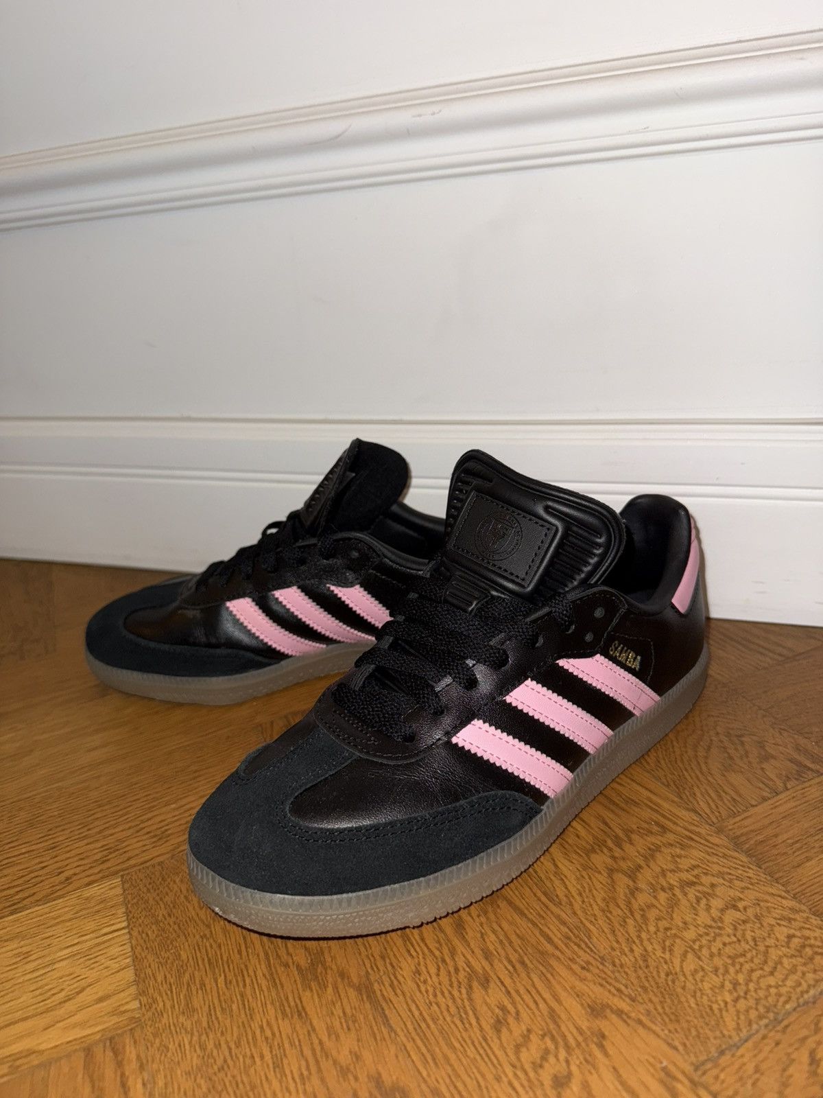Adidas Adidas Samba x Inter Miami CF "Black Pink" (Limited Edition) Size US 7.5 / IT 37.5 - 2 Thumbnail