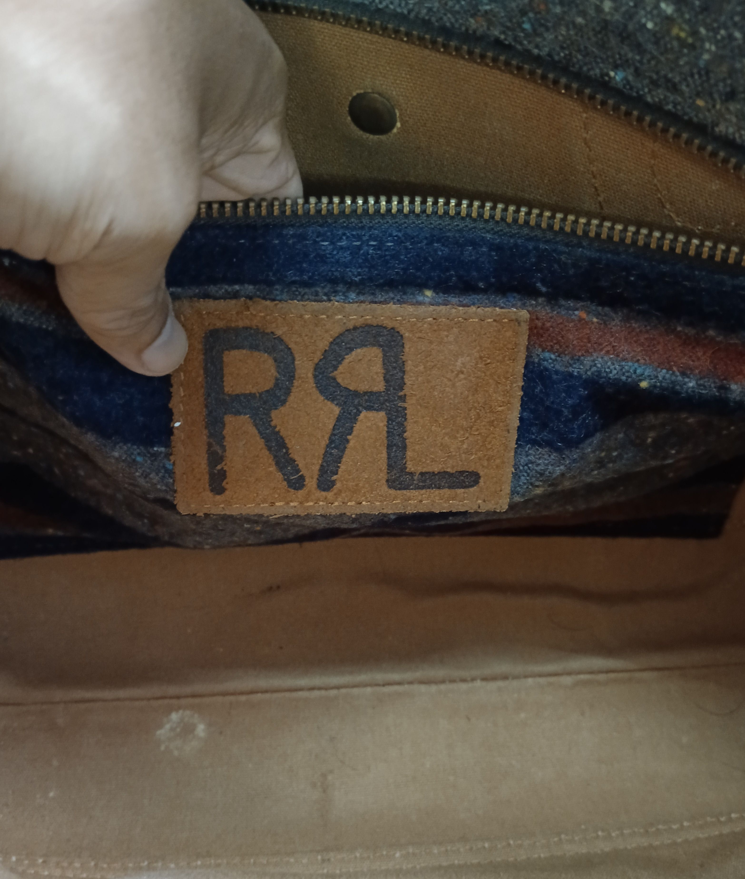 RRL Ralph Lauren DOUBLE RL RALPH LAUREN CANVAS DENIM BRIEFCASE Size ONE SIZE - 12 Thumbnail