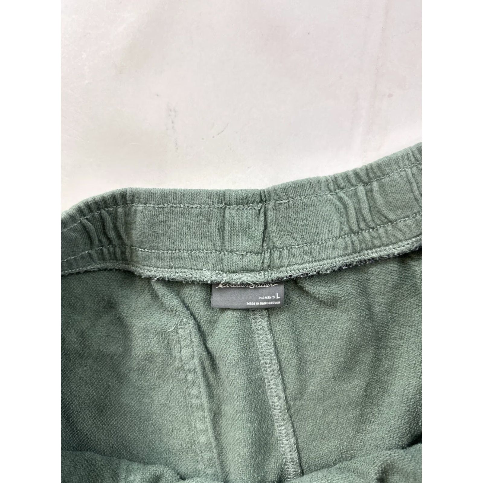 Eddie Bauer VINTAGE Eddie Bauer Women's Sleep Shorts L Green Fleece Lounge 80s Bedtime Size 36" / US 14 / IT 50 - 3 Thumbnail