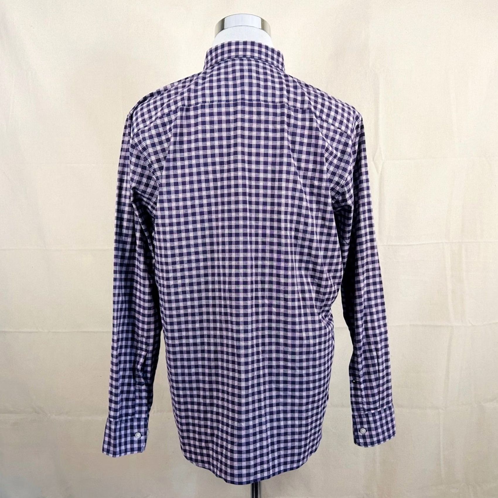 Bonobos Bonobos Button Down Shirt Large Mens Red White Blue Plaid Cotton Fit Size US L / EU 52-54 / 3 - 5 Thumbnail