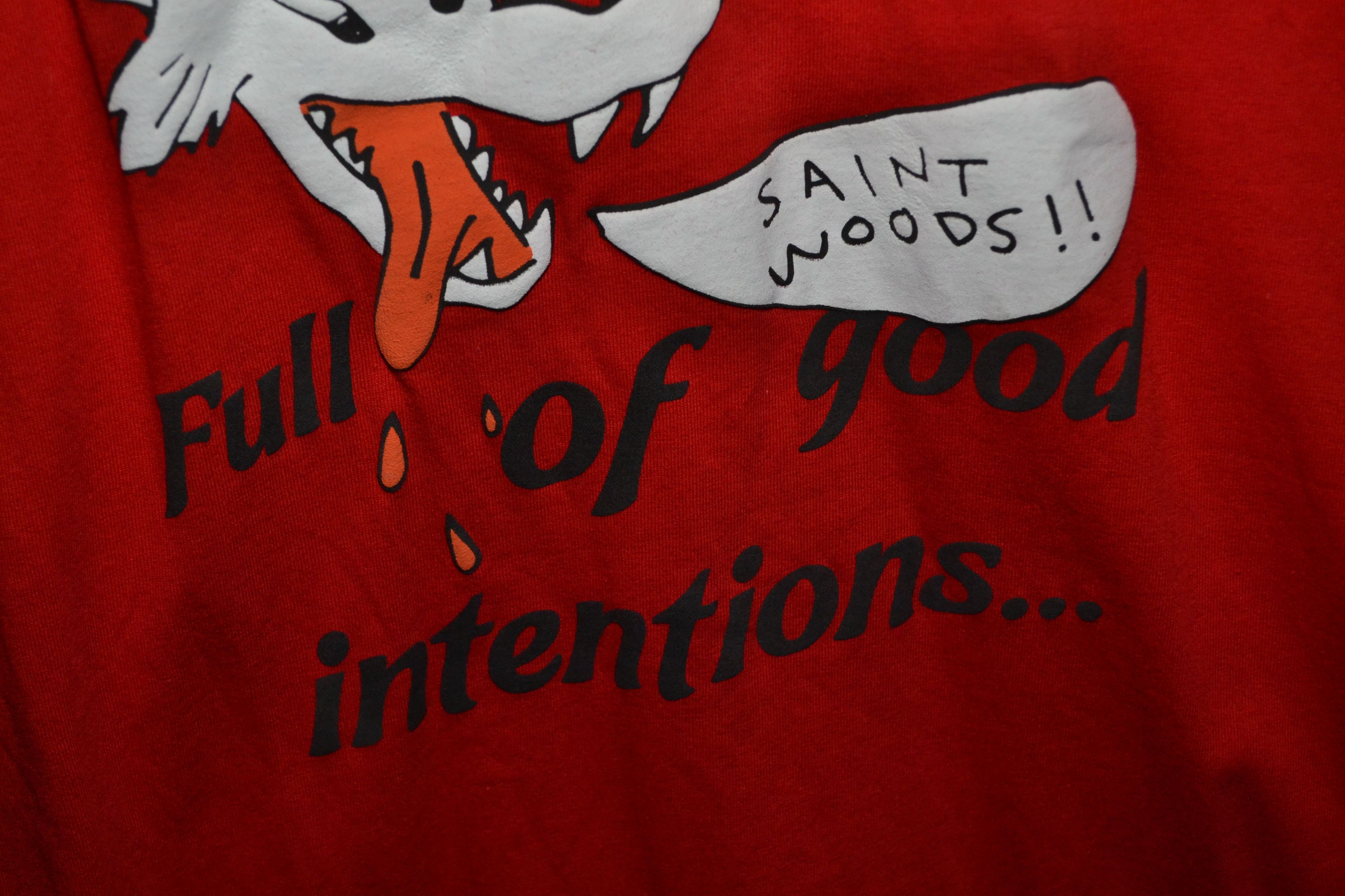 Saintwoods Saintwoods Wolf Full of Good Intentions Red T-shirt S Size US S / EU 44-46 / 1 - 6 Thumbnail