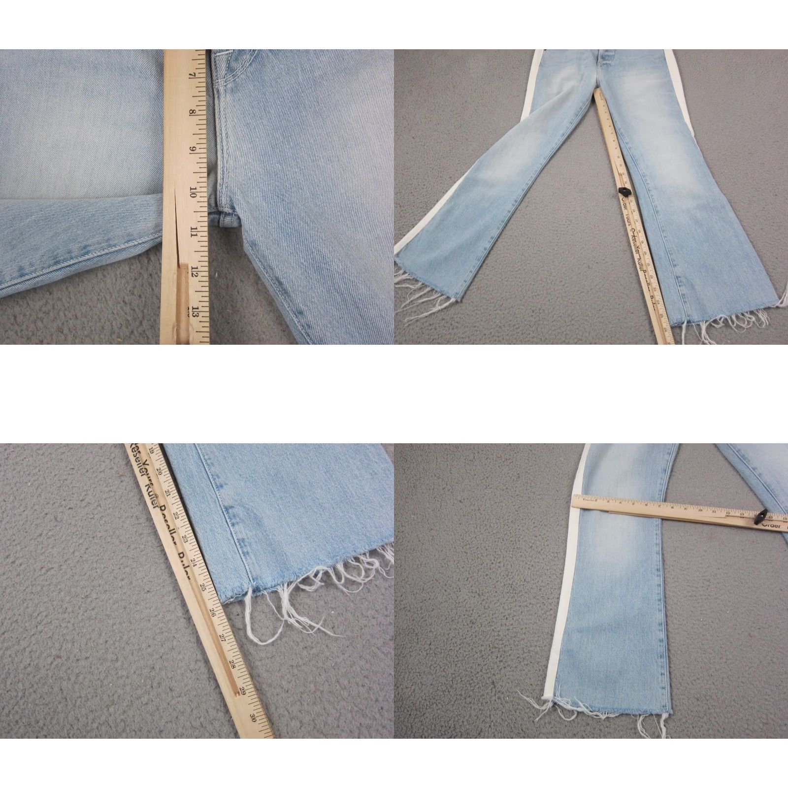 Frame Frame Jeans Womens 29 Blue Mini Bootcut Crop denim USA Made Size 29" - 9 Thumbnail