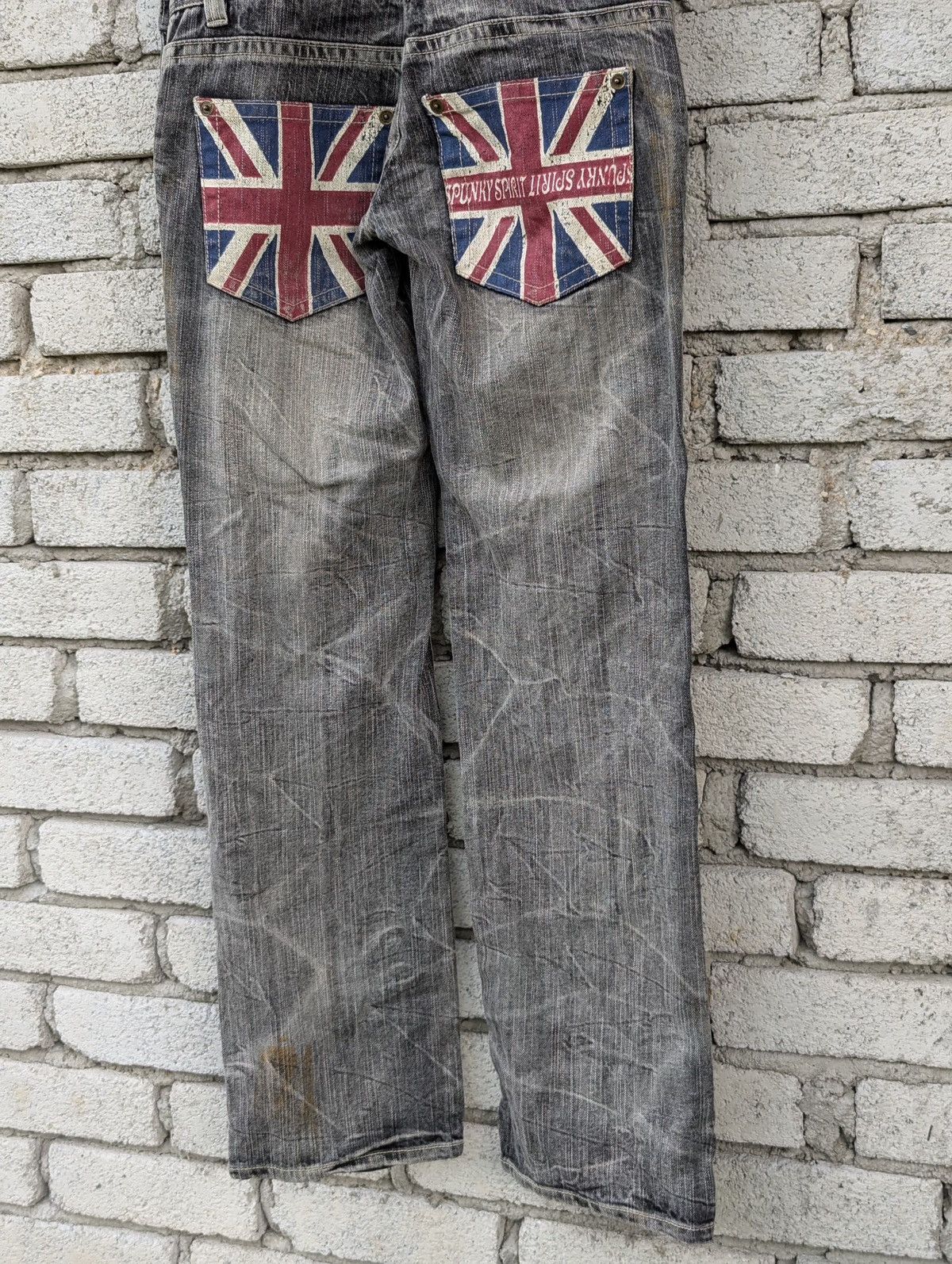 Japanese Brand Overalls Destress Spunky Spirit Sky Bombers Style Size 32" / US 10 / IT 46 - 6 Thumbnail