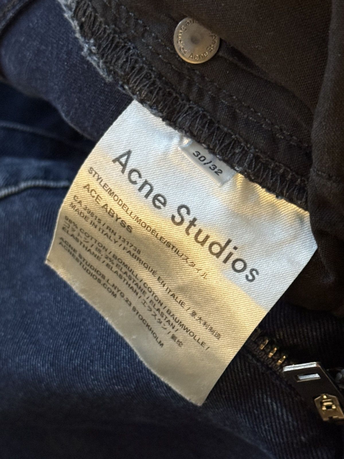 Acne Studios Ace Abyss Denim Tailored Size US 30 / EU 46 - 5 Thumbnail