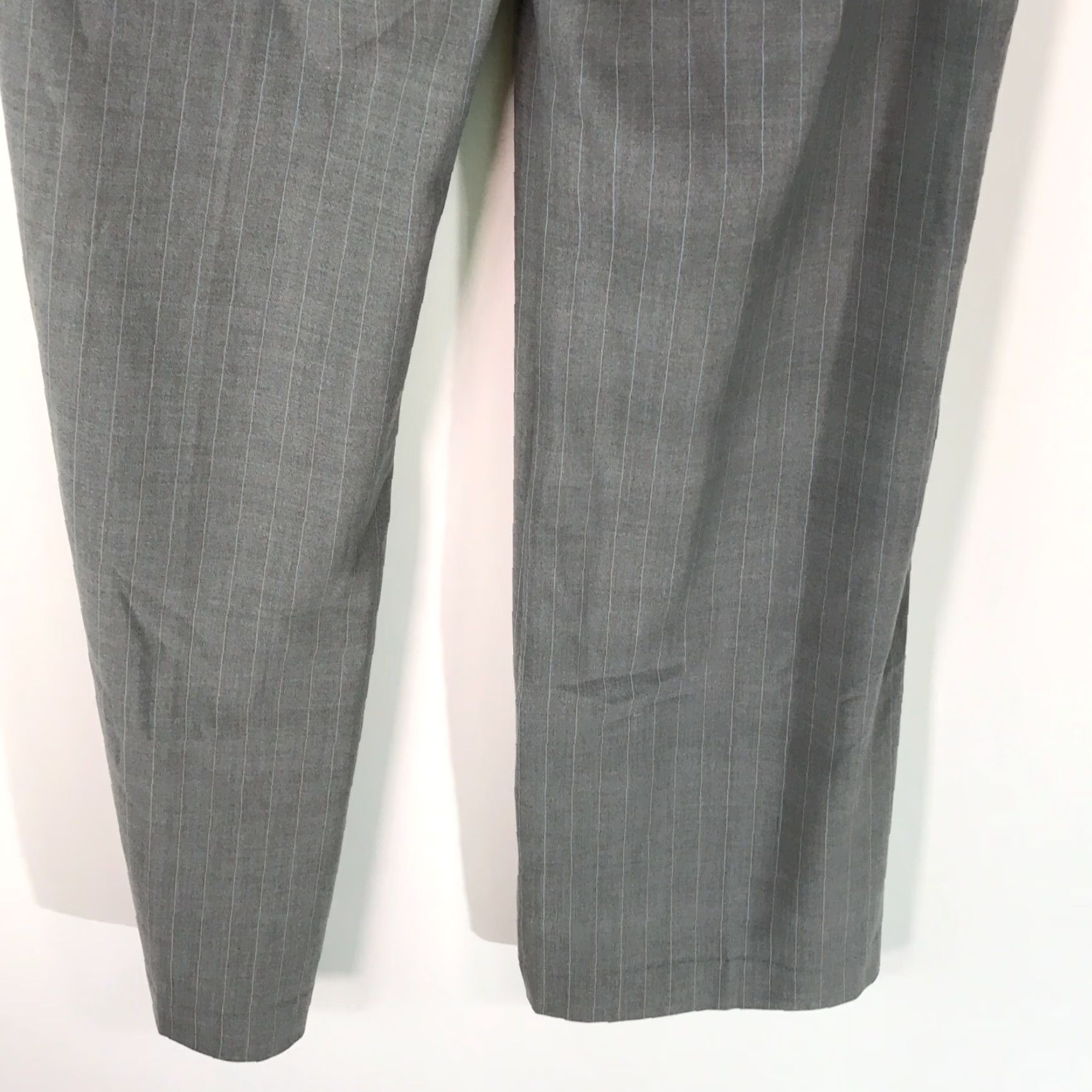 Express Express Design Studio Editor Womens Flat Front Striped Gray Dress Pants Size 6 Size 28" / US 6 / IT 42 - 6 Thumbnail