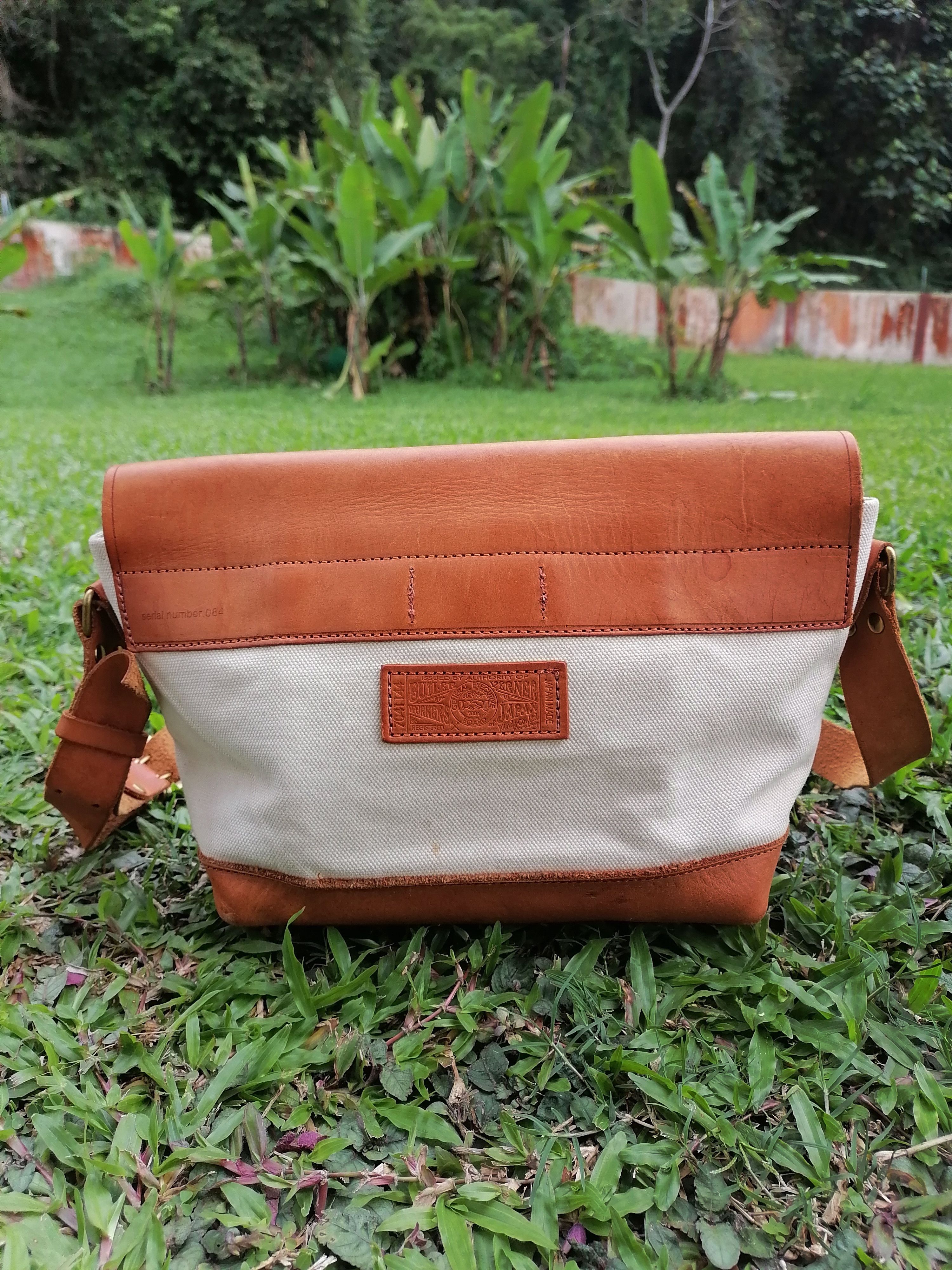 Japanese Brand Butler Verner Sails x Beams Canvas Leather Crossbody Bag Size ONE SIZE - 4 Thumbnail