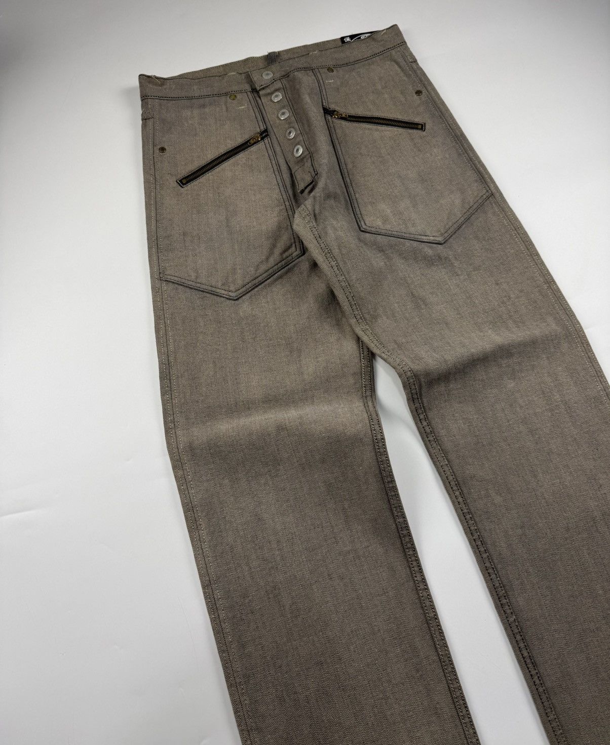 Evisu Evisu Lot 0049 Embroidered Seagull Reversible Jeans Size US 31 - 13 Thumbnail