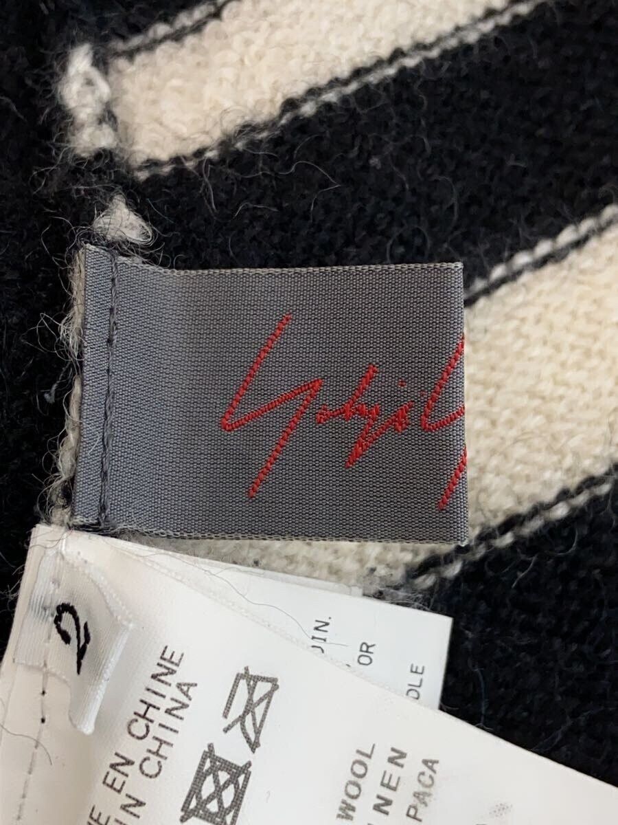 Yohji Yamamoto Asymmetrical Striped Alpaca Wool Knit Sweater Size US M / EU 48-50 / 2 - 6 Thumbnail