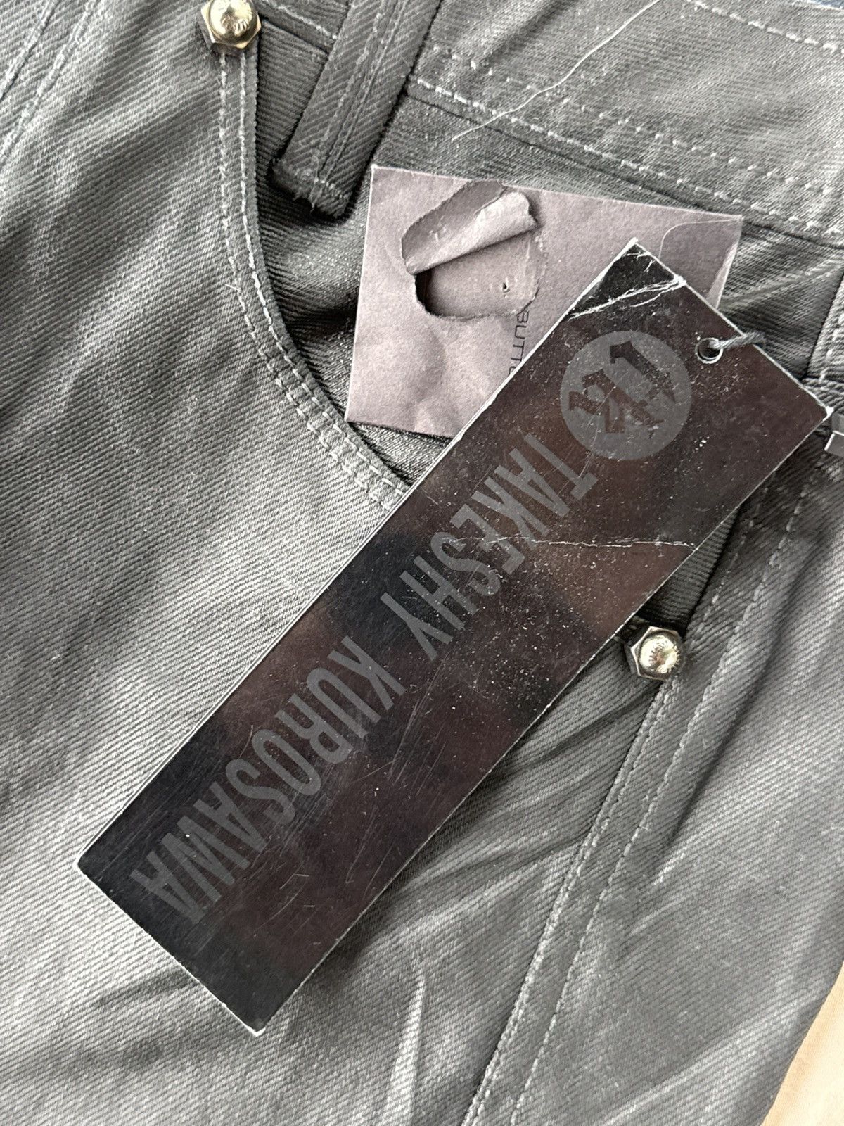 Takeshy Kurosawa Takeshy Kurosawa Black Straight Leg Denim Size US 34 / EU 50 - 5 Thumbnail