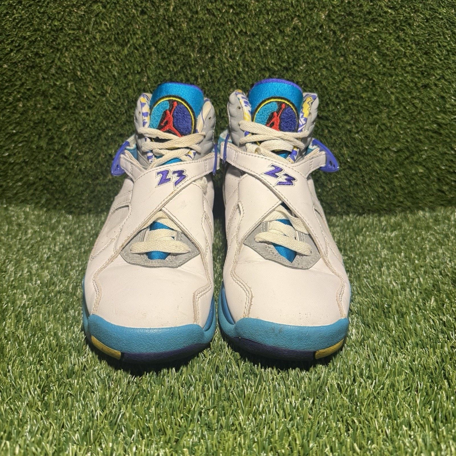 Jordan Brand Size 6 - Air Jordan 8 Retro White Aqua W Size US 6 / IT 36 - 2 Thumbnail