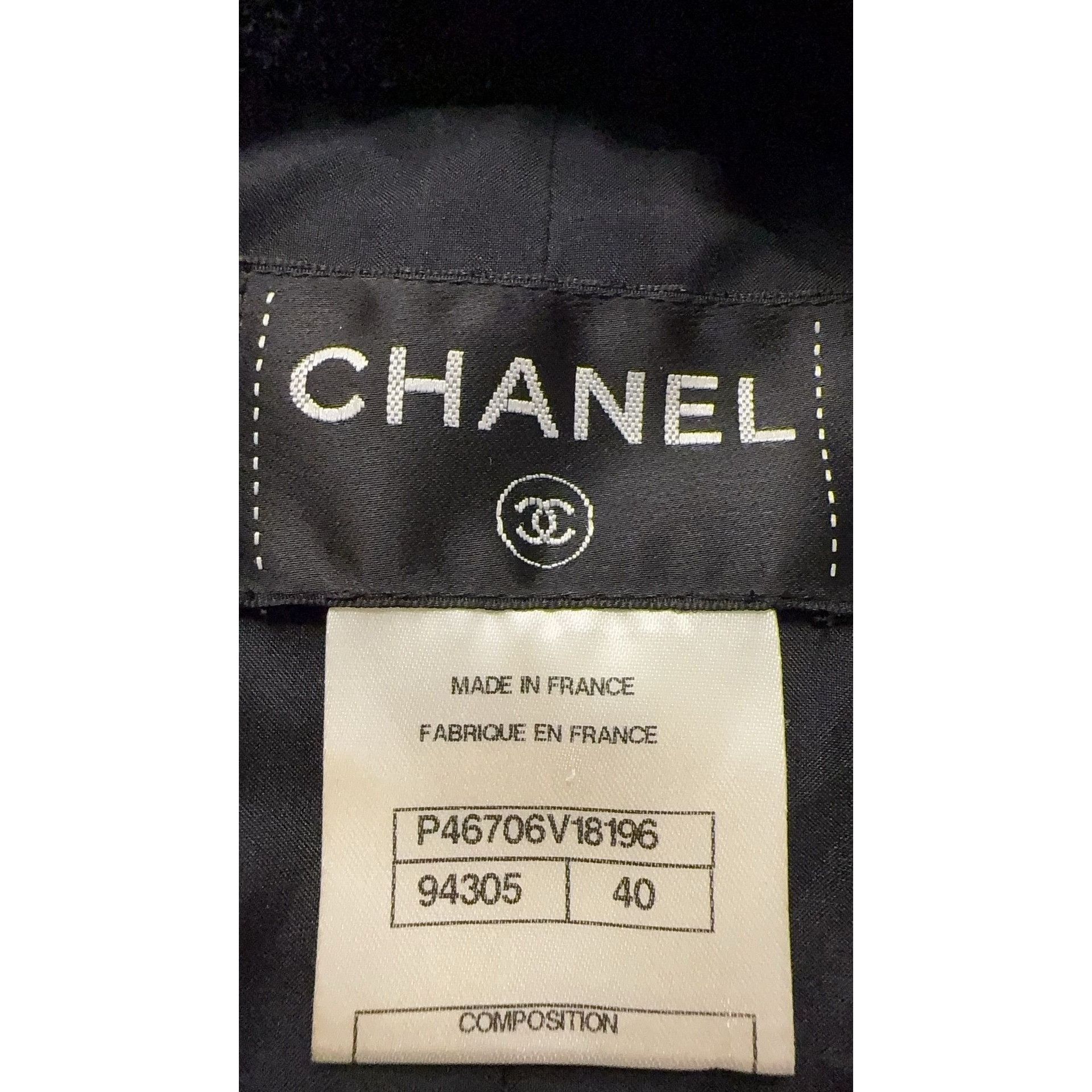 Chanel Chanel Black Short-Sleeve Button-Down Midi Dress With Peter Size S / US 4 / IT 40 - 9 Thumbnail