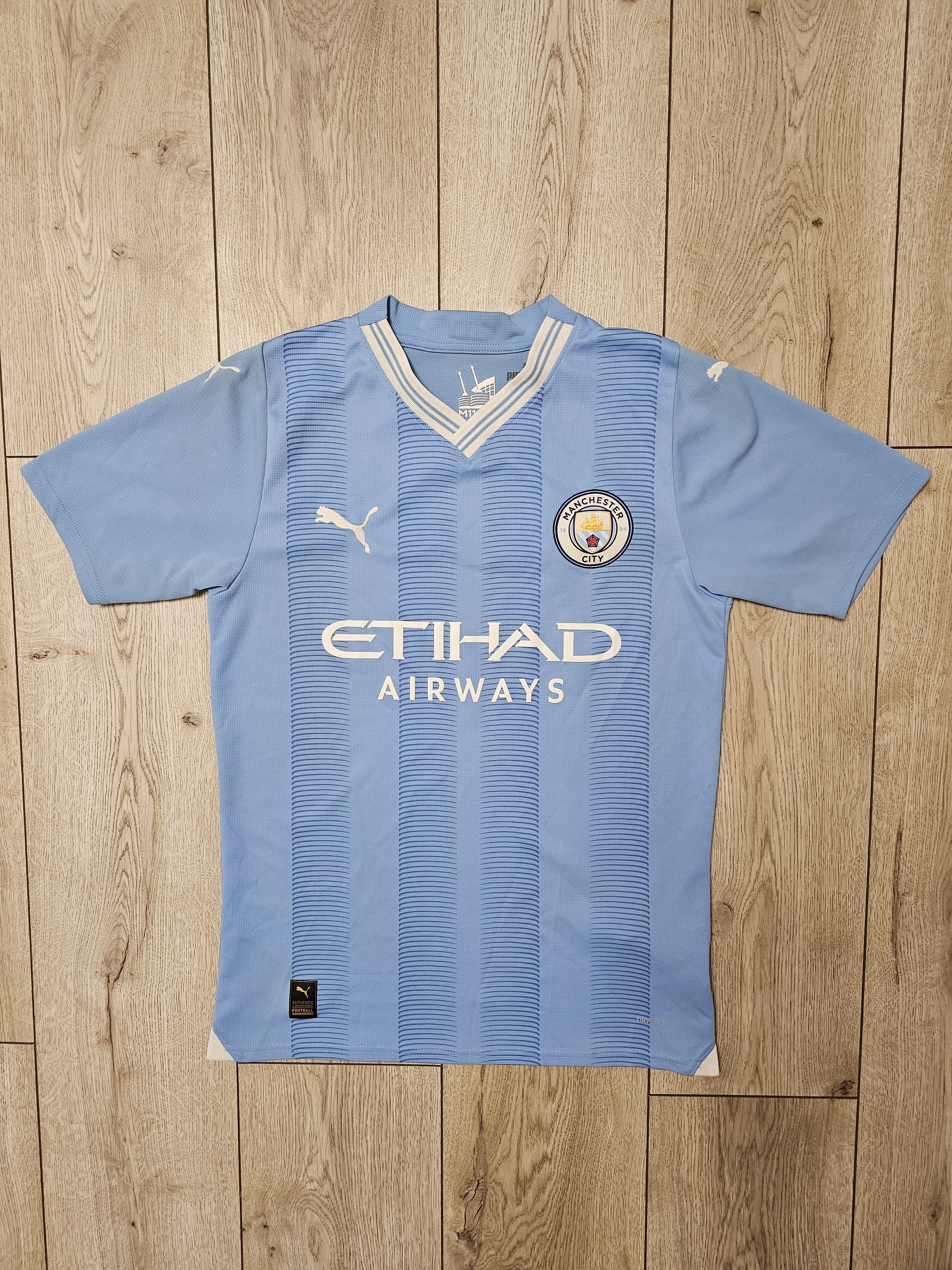 All Sport × Puma MANCHESTER CITY 2023 2024 HOME FOOTBALL SHIRT SOCCER JERSEY Size US S / EU 44-46 / 1 - 1 Thumbnail