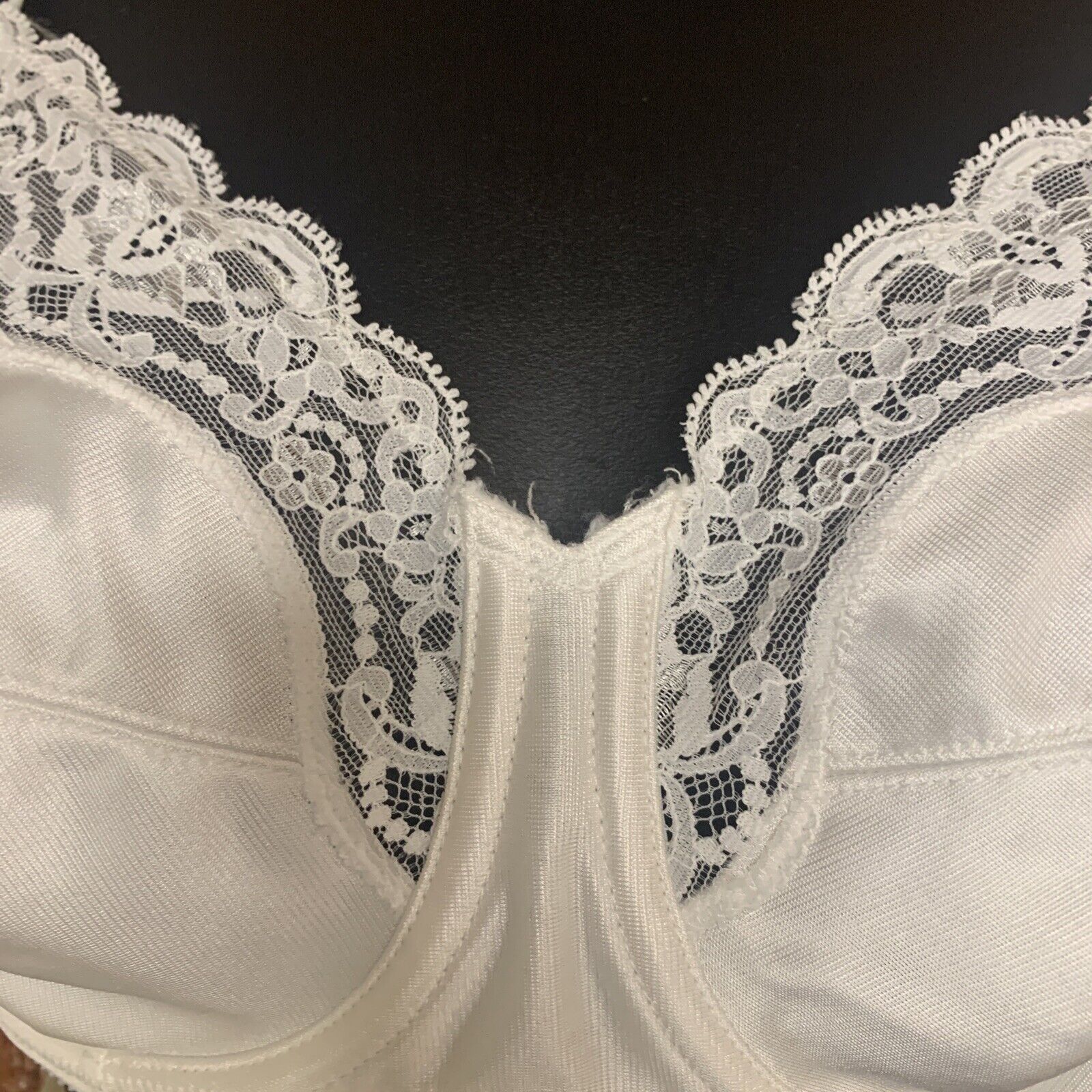 Other Vintage Playtex Underwires Bra 4788 Nylon Lace White 38C USA Size ONE SIZE - 3 Thumbnail