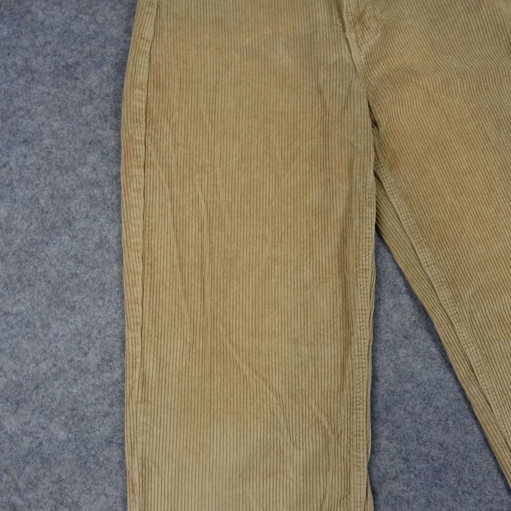 Empyre Empyre Tori Pants Womens 6 Beige High Rise Corduroy Straight Leg Casual Skater Brown Cotton 30 in Inseam Women Regular Pants Mens? Size 28" / US 6 / IT 42 - 7 Thumbnail