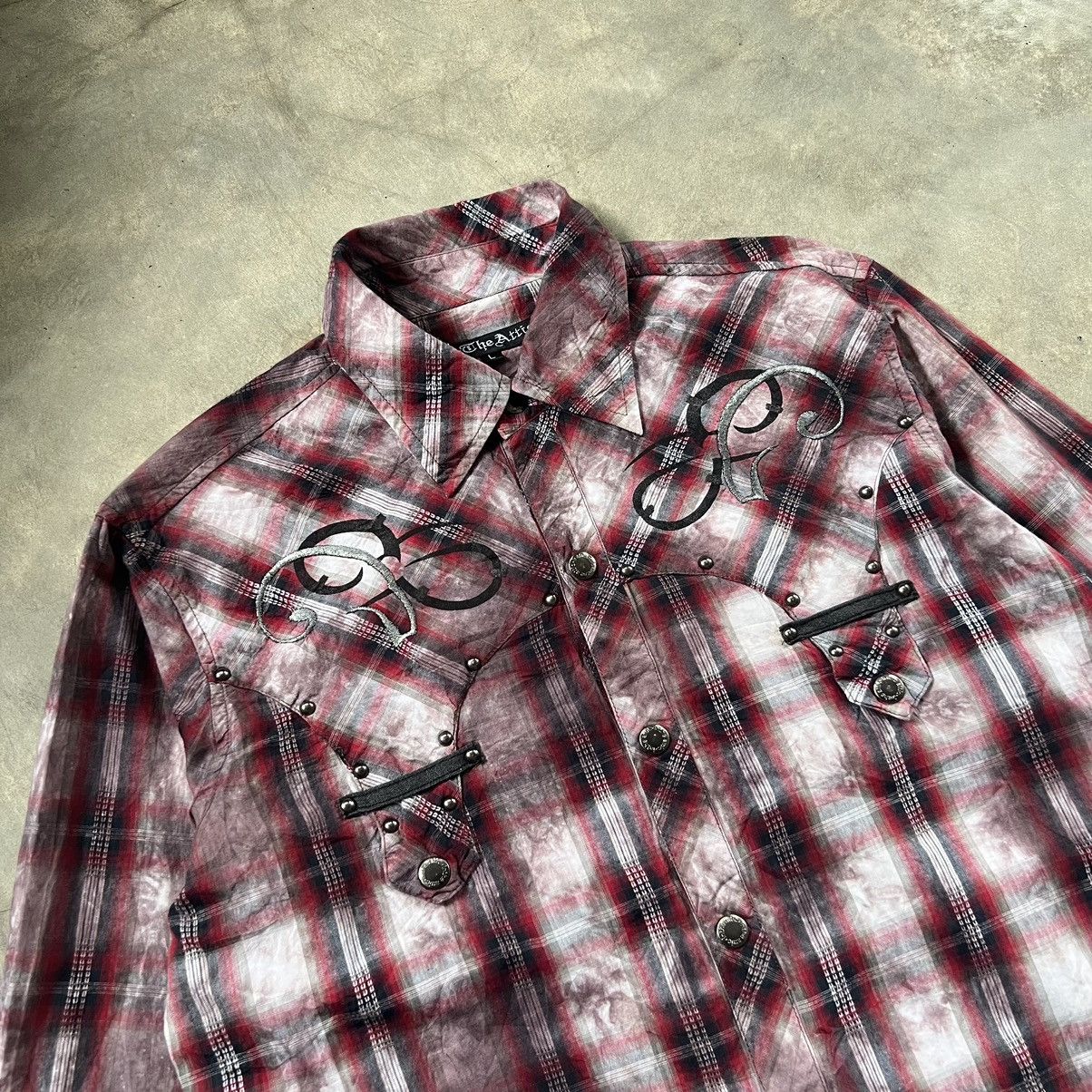 In The Attic 2000s In The Attic Western Smoke Long Sleeve Shirt Size US L / EU 52-54 / 3 - 3 Thumbnail