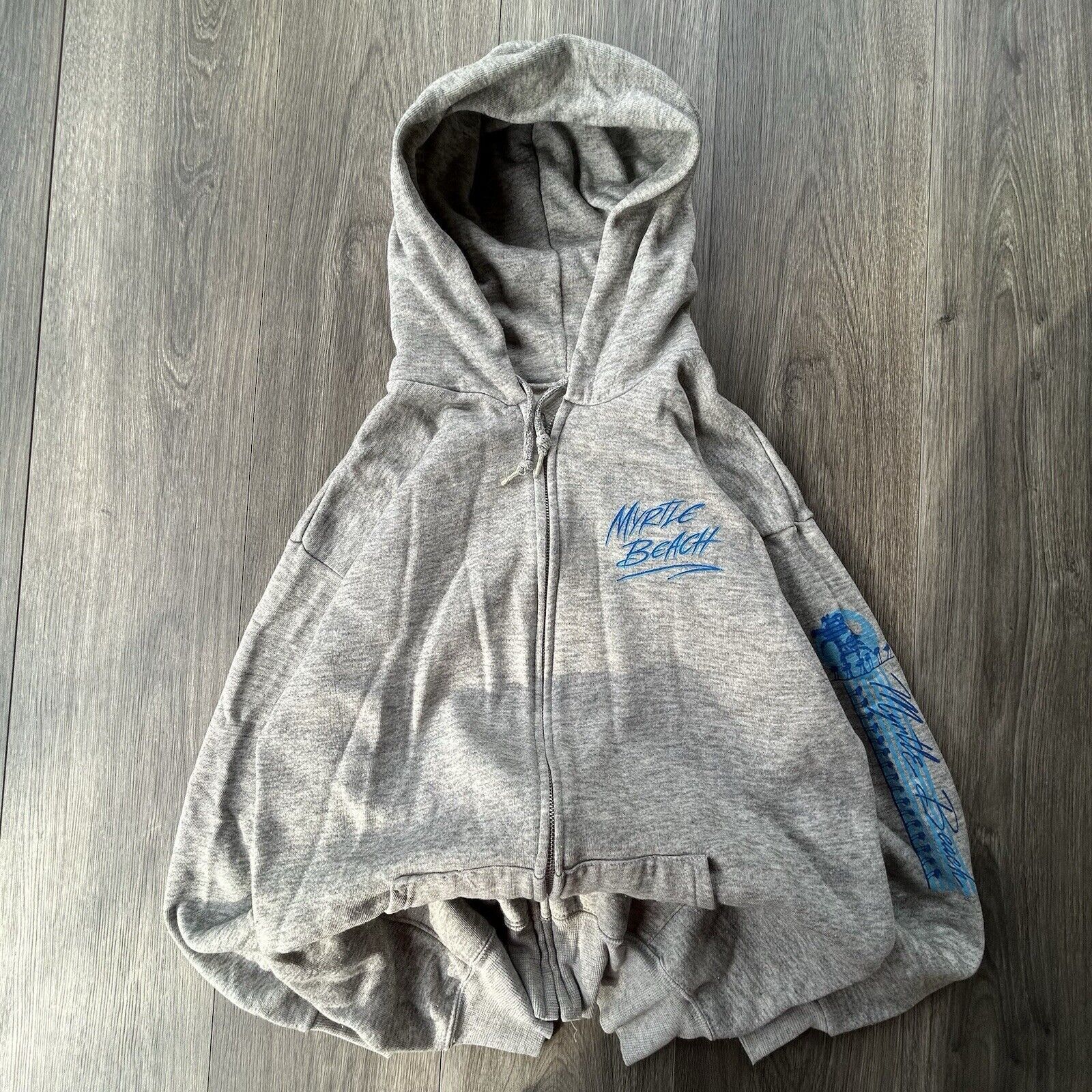 Vintage Vintage Myrtle Beach Hoodie Surf Beach 90s Made In USA Size US XL / EU 56 / 4 - 2 Thumbnail
