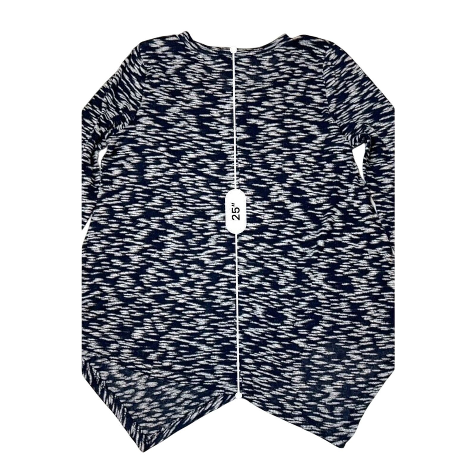 Other New Directions Blue Asymmetrical V-neck Sweater XL Academia Size XL / US 12-14 / IT 48-50 - 7 Thumbnail