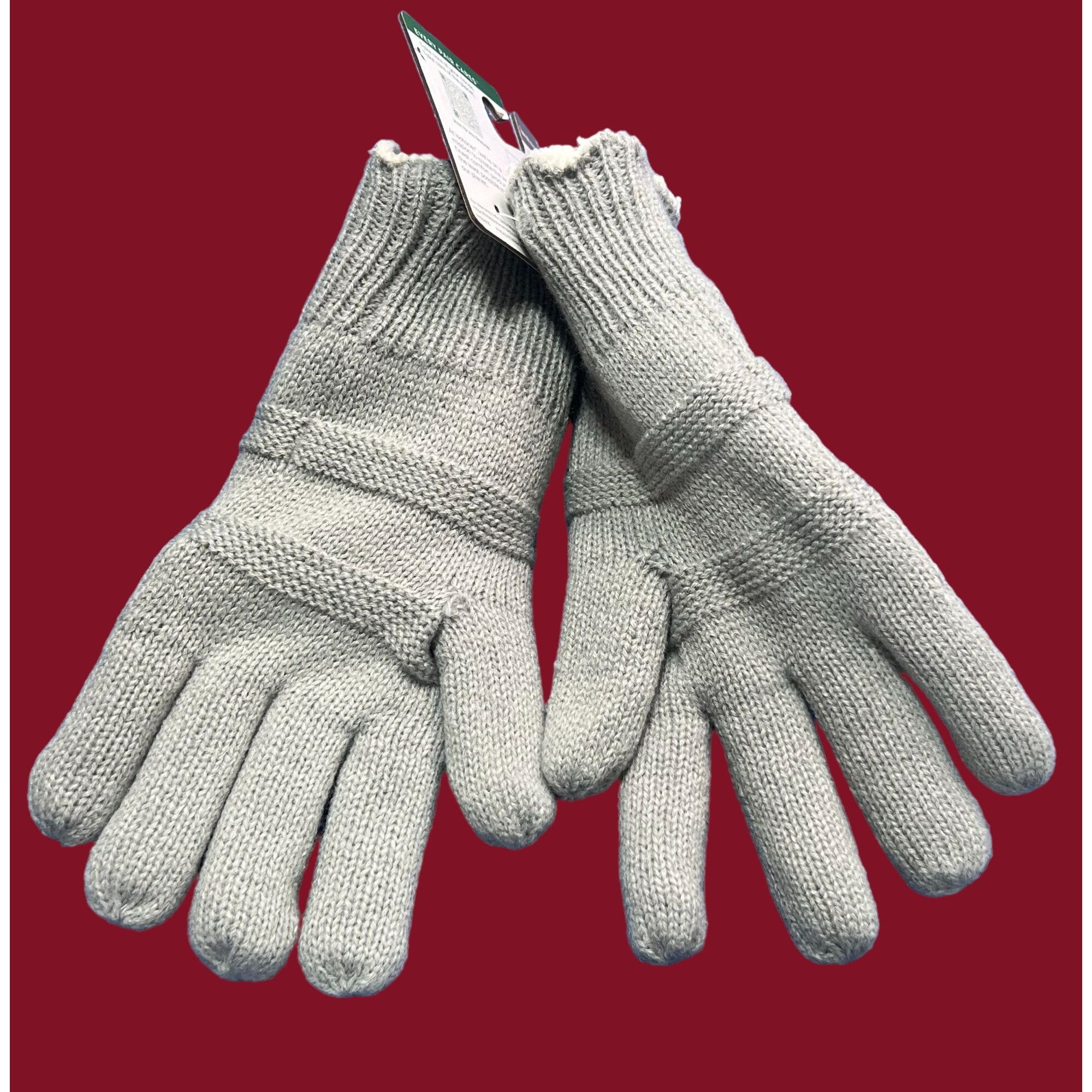 Other Isotoner - Women's Winter Gloves - Light Gray - 1SZ Size ONE SIZE - 7 Thumbnail