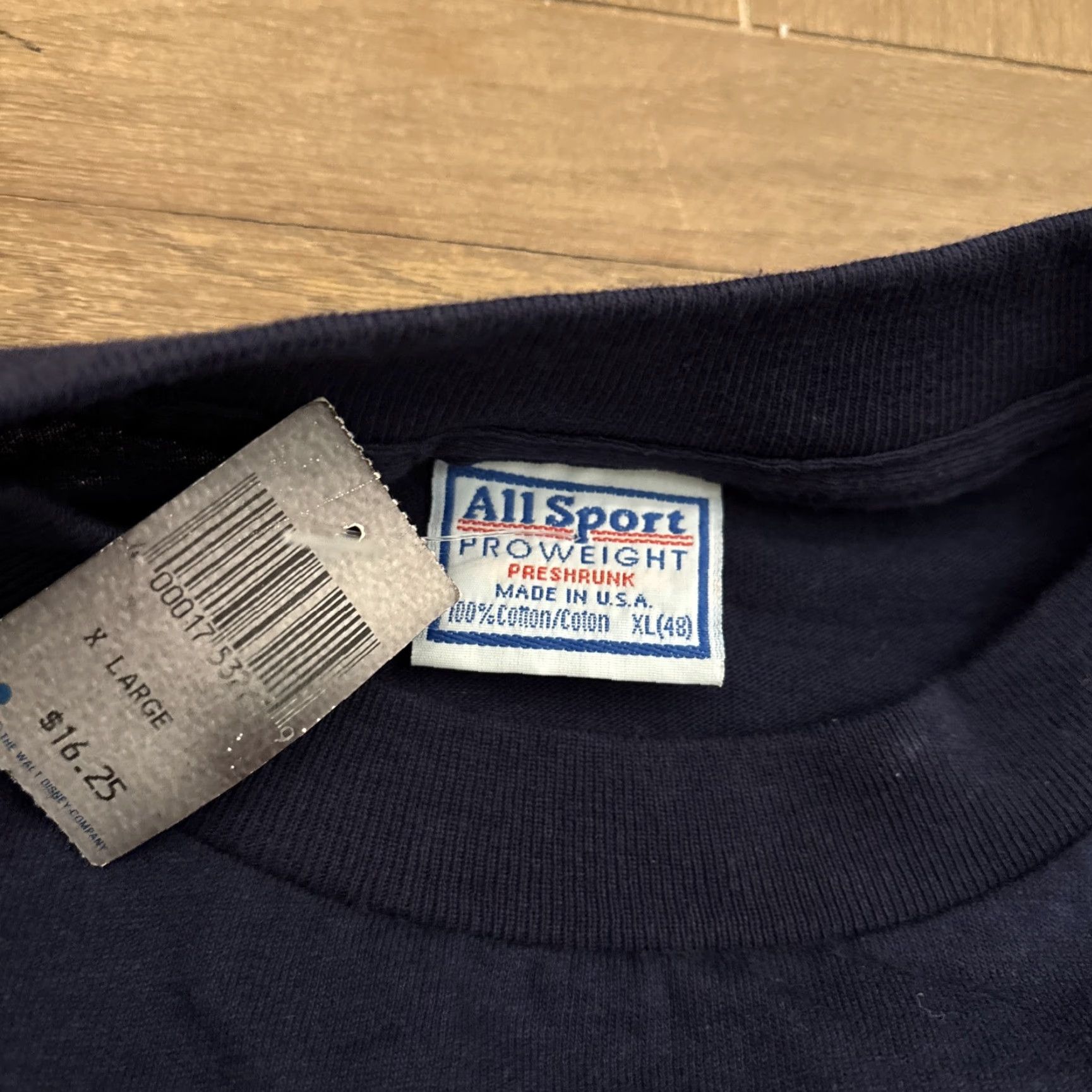 Doublet VINTAGE All Sport Mickey Mouse Goofy Double-Sided Long Sleeve Shirt XL Adult Blue 90s Merch Mens Size US XL / EU 56 / 4 - 6 Thumbnail