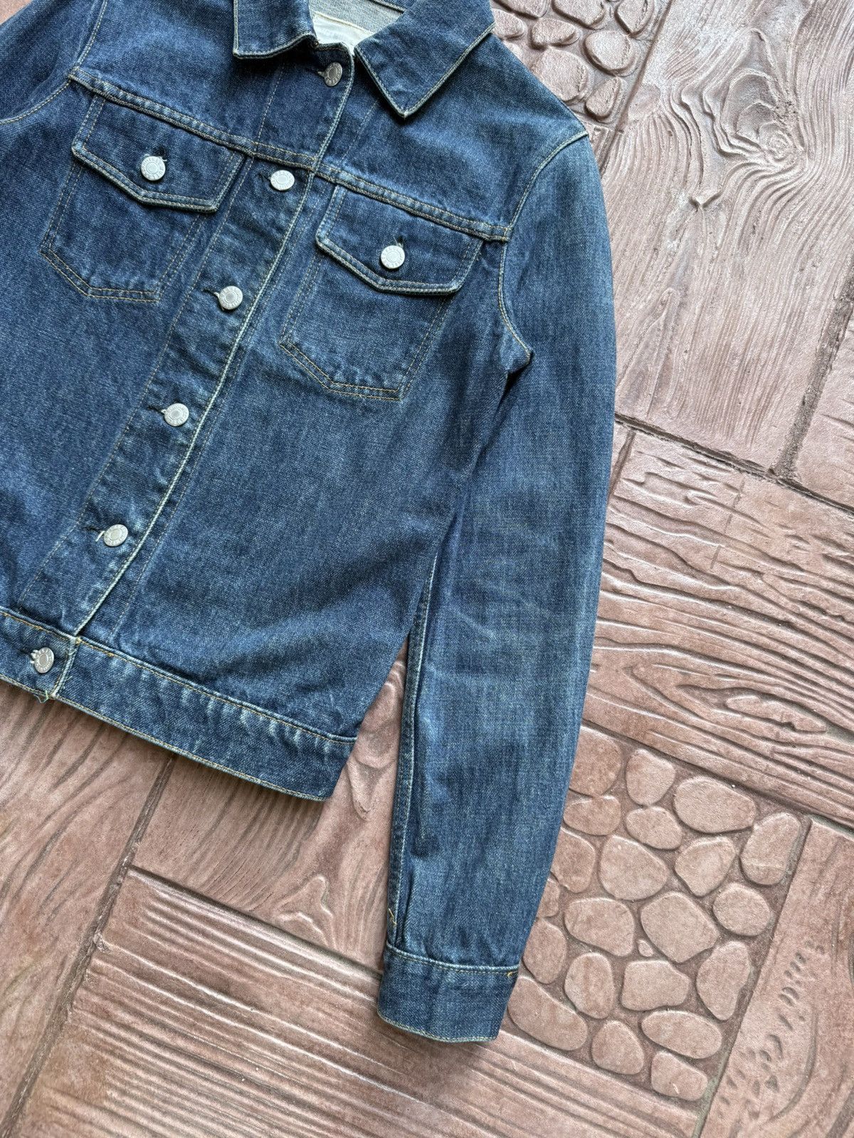 Helmut Lang Vintage 1998 HELMUT LANG Indigo Denim Jacket Size US S / EU 44-46 / 1 - 3 Thumbnail
