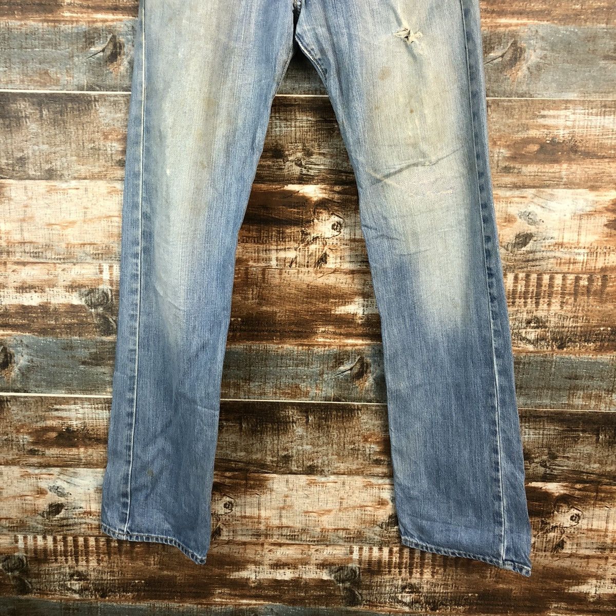 Replay Replay Blue Distressed Denim Pants #A2392 Size US 28 / EU 44 - 3 Thumbnail