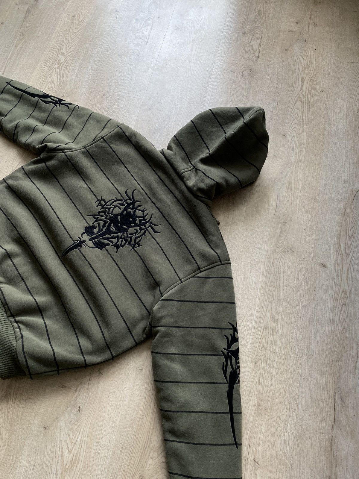 Hysteric Glamour × If Six Was Nine × Le Grande Bleu (L.G.B.) Vintage Tribal Zip Hoodie Mohair Japanese Cropped Boxy Hype Size US L / EU 52-54 / 3 - 5 Thumbnail