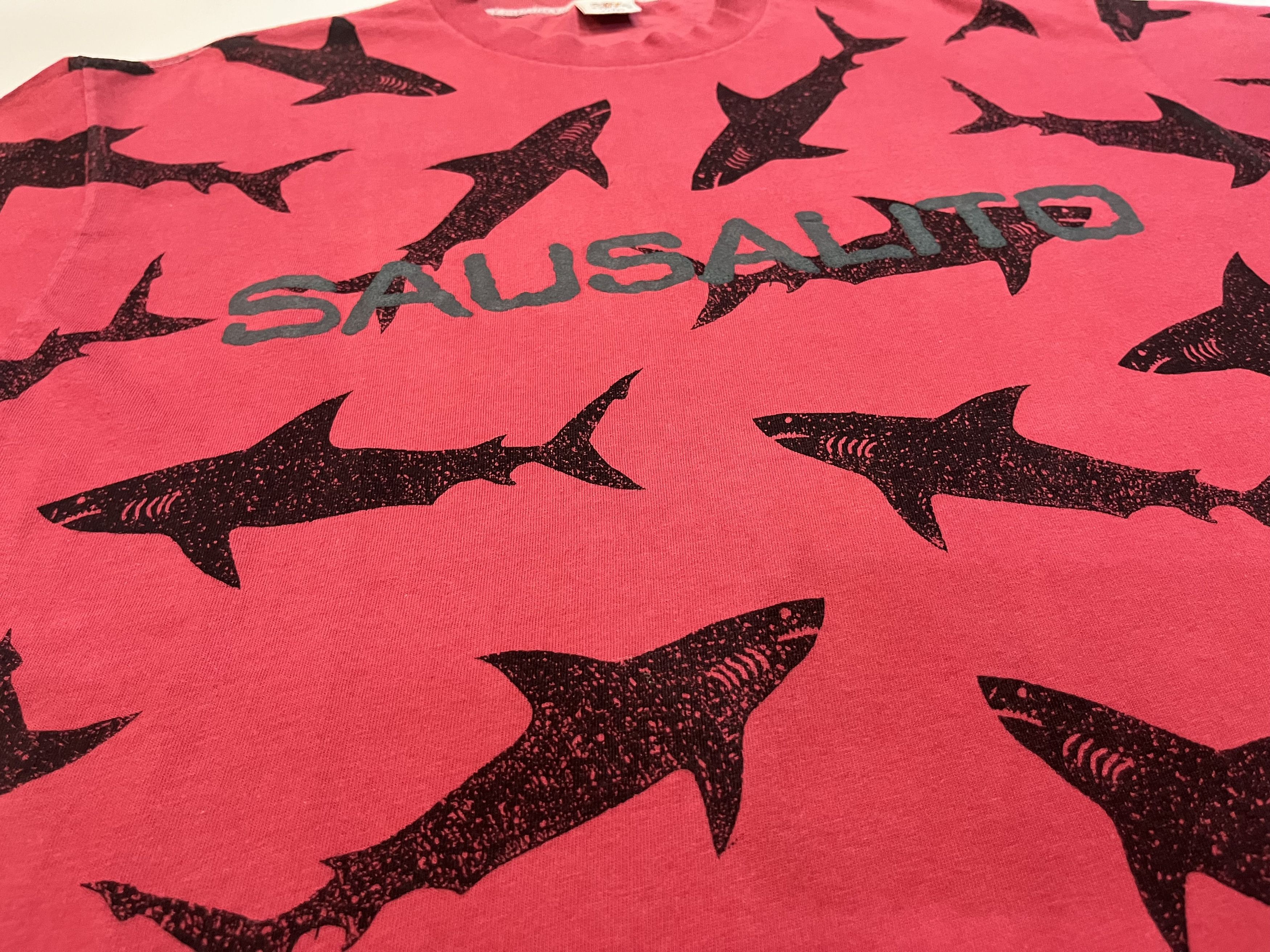 Vintage Vintage Crazy Shirt Sausalito Sharks Surf AOP T-Shirt Size US L / EU 52-54 / 3 - 8 Thumbnail