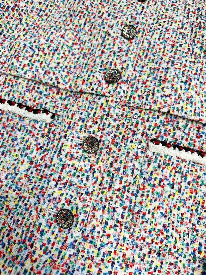 Chanel Chanel Colorful Tweed Two-Piece Shirt Jacket Size S / US 4 / IT 40 - 4 Thumbnail