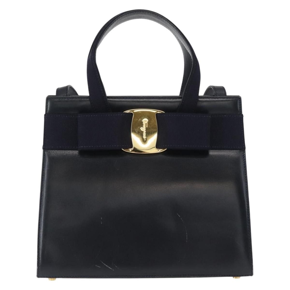 Salvatore Ferragamo Salvatore Ferragamo Convertible Vara Bow Tote Leather Size ONE SIZE - 1 Thumbnail