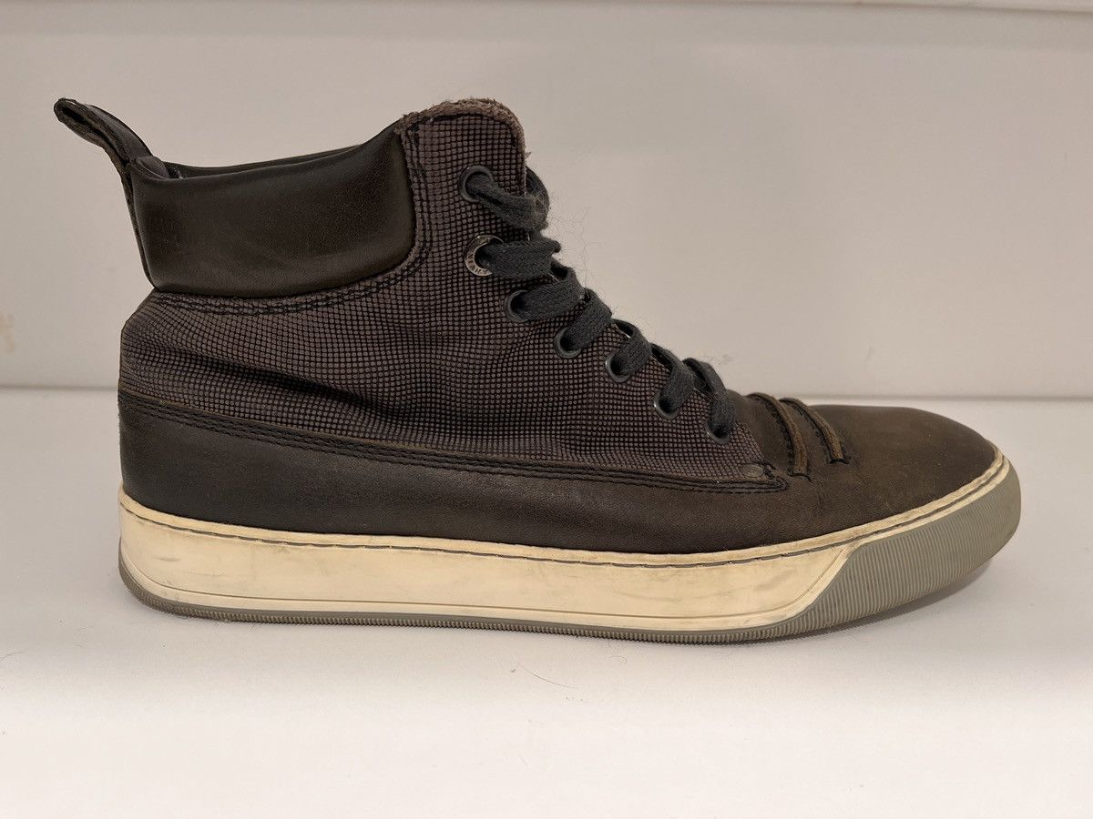 Lanvin Lanvin Mixed-Media High-Top Sneakers Size US 8 / EU 41 - 3 Thumbnail