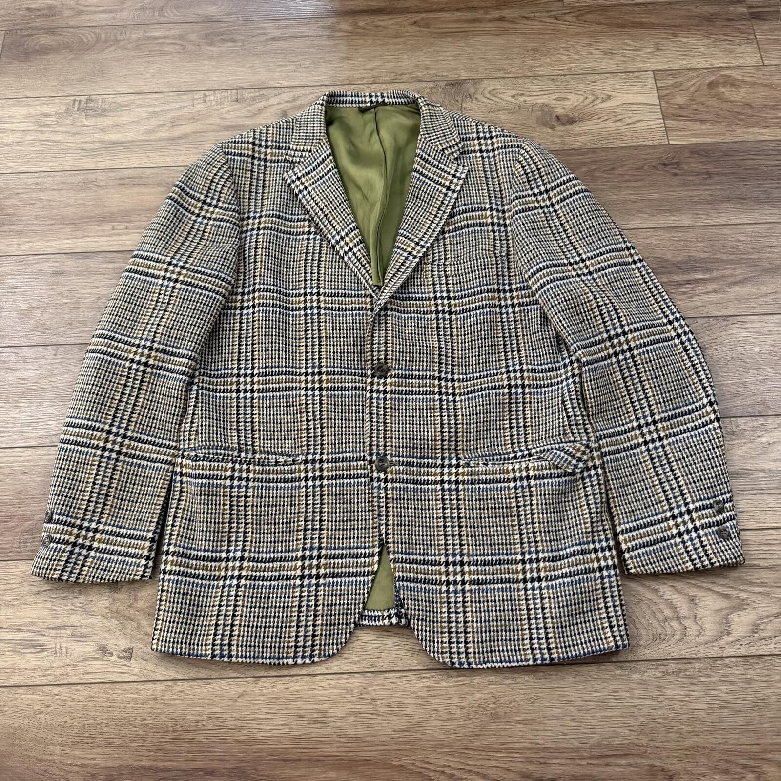 JCPenney Vintage 60s JC Penney Towncraft Wool Tweed Blazer Coat Size 38R - 1 Thumbnail