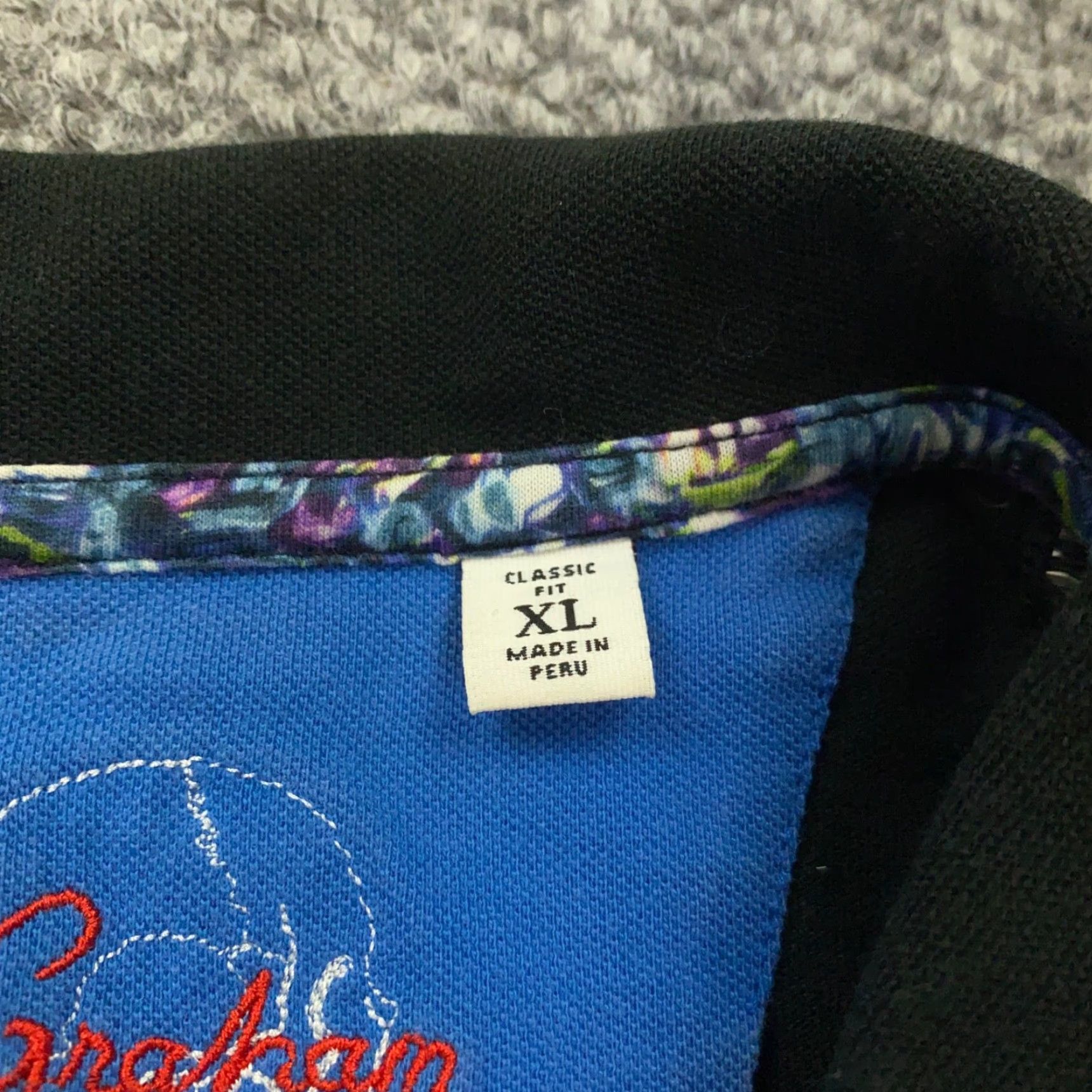 Robert Graham Robert Graham Polo Shirt Mens XL Black Golf Classic Fit Short Sleeve Polo Shirt Cuff Collar Spread Logo Size US XL / EU 56 / 4 - 3 Thumbnail