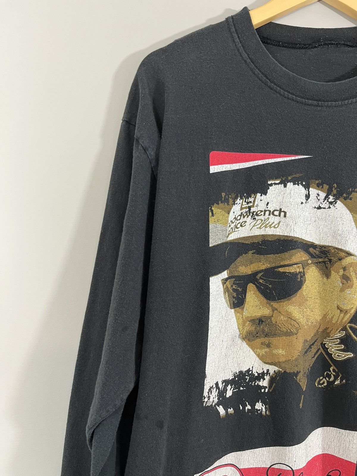NASCAR Dale Earnhardt Thrashed Distressed Nascar Shirt Size US XXL / EU 58 / 5 - 12 Thumbnail