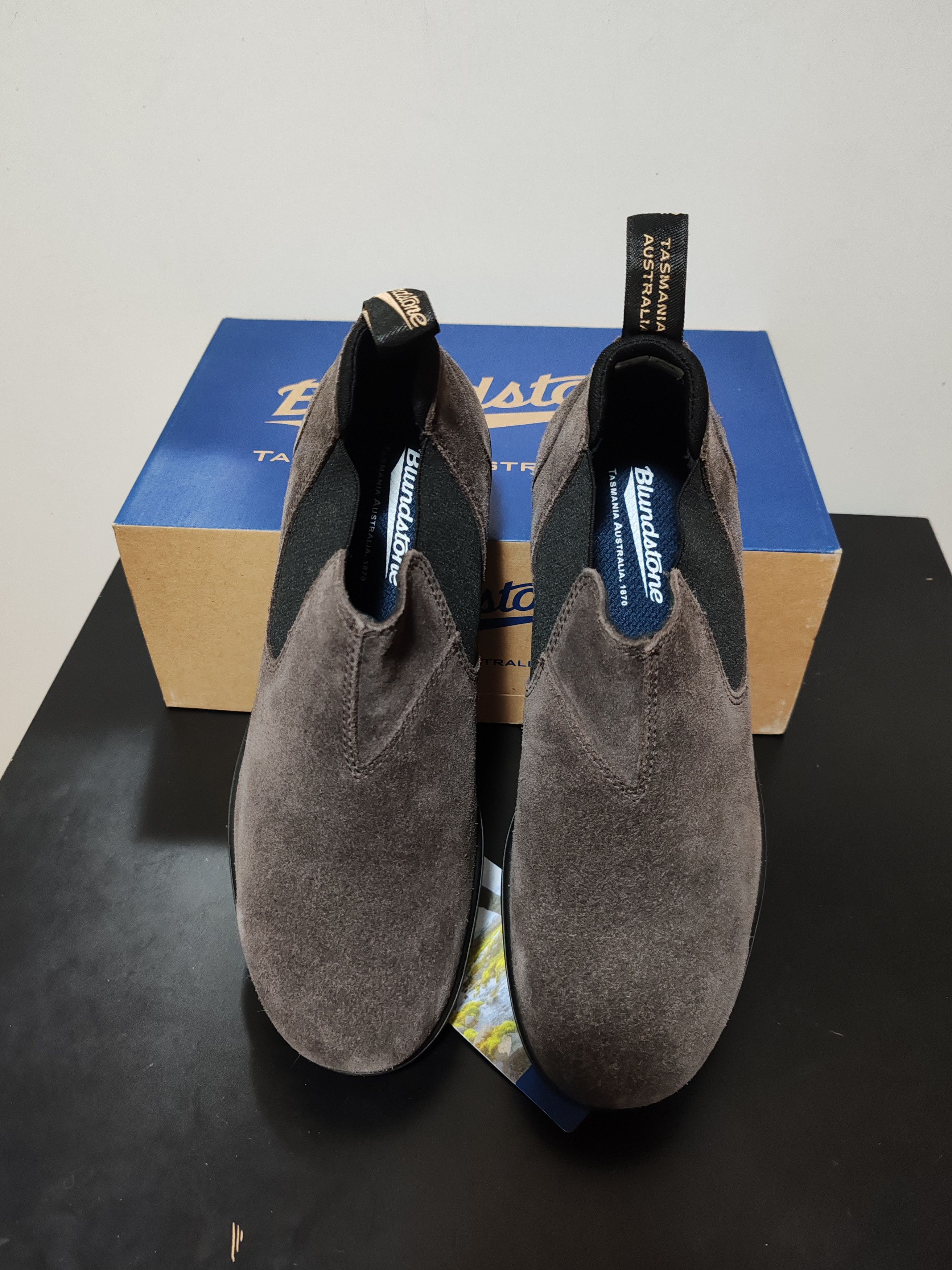 Blundstone Bottines Blundstones Chelsea - Daim Ciré Gris Acier Size US 9.5 / EU 42-43 - 10 Thumbnail