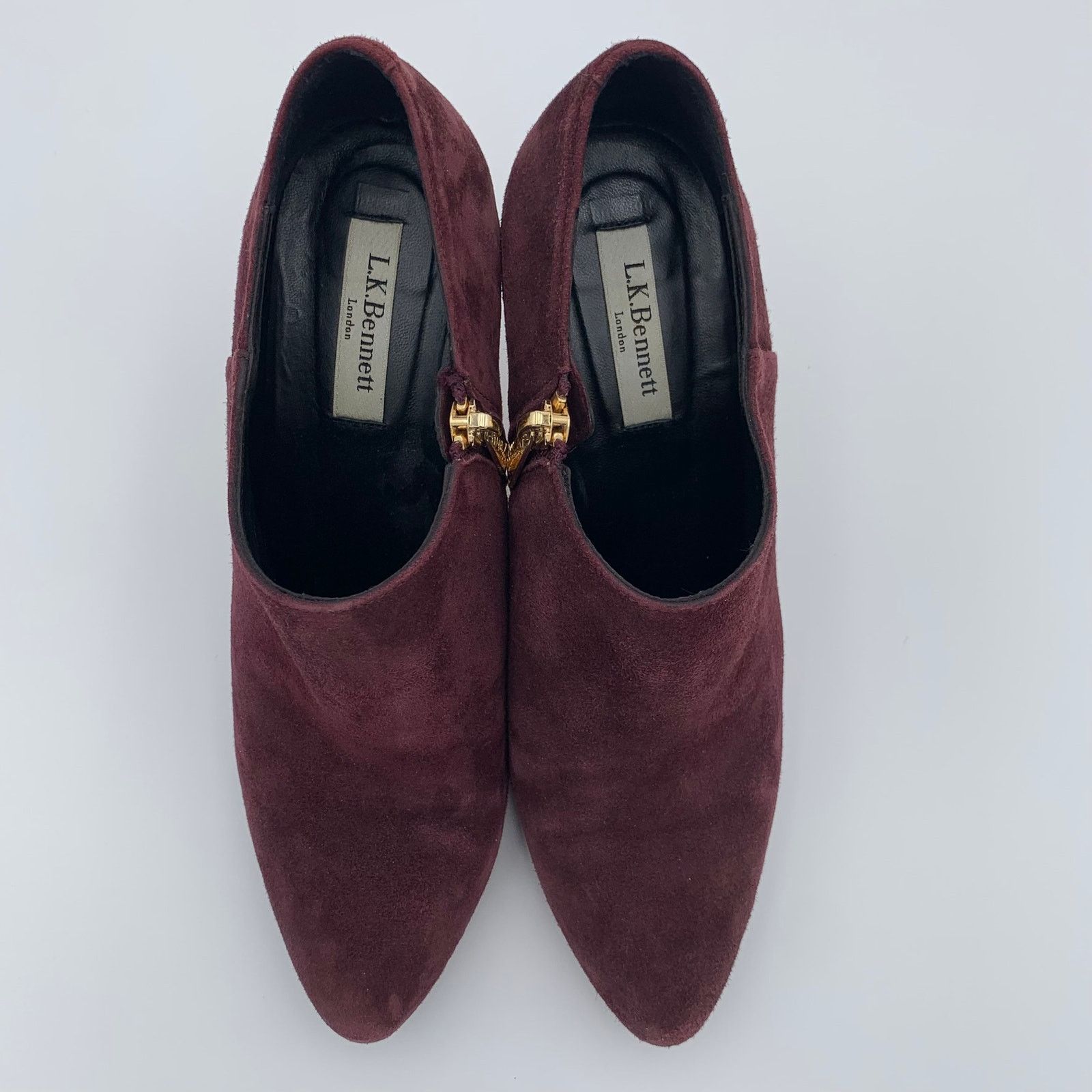 LK Bennett L.K. Bennett Doris Suede Pumps Size 8 Burgundy Ankle Boots Size US 8 / IT 38 - 7 Thumbnail