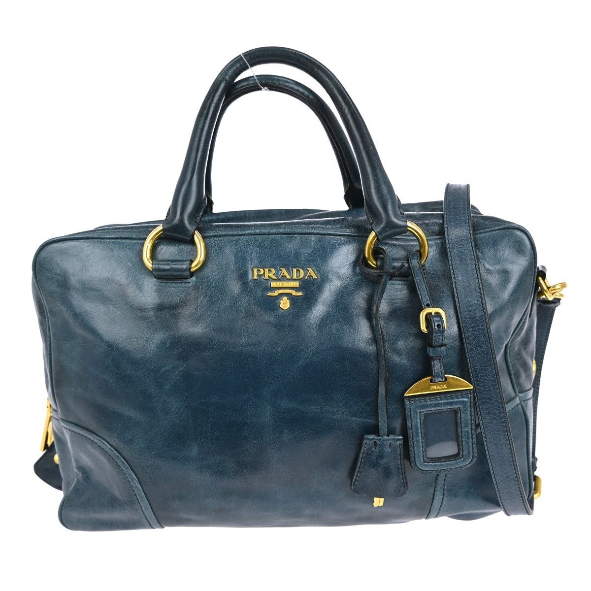 Prada Prada Convertible Bauletto Bag Vitello Shine Size ONE SIZE - 1 Thumbnail