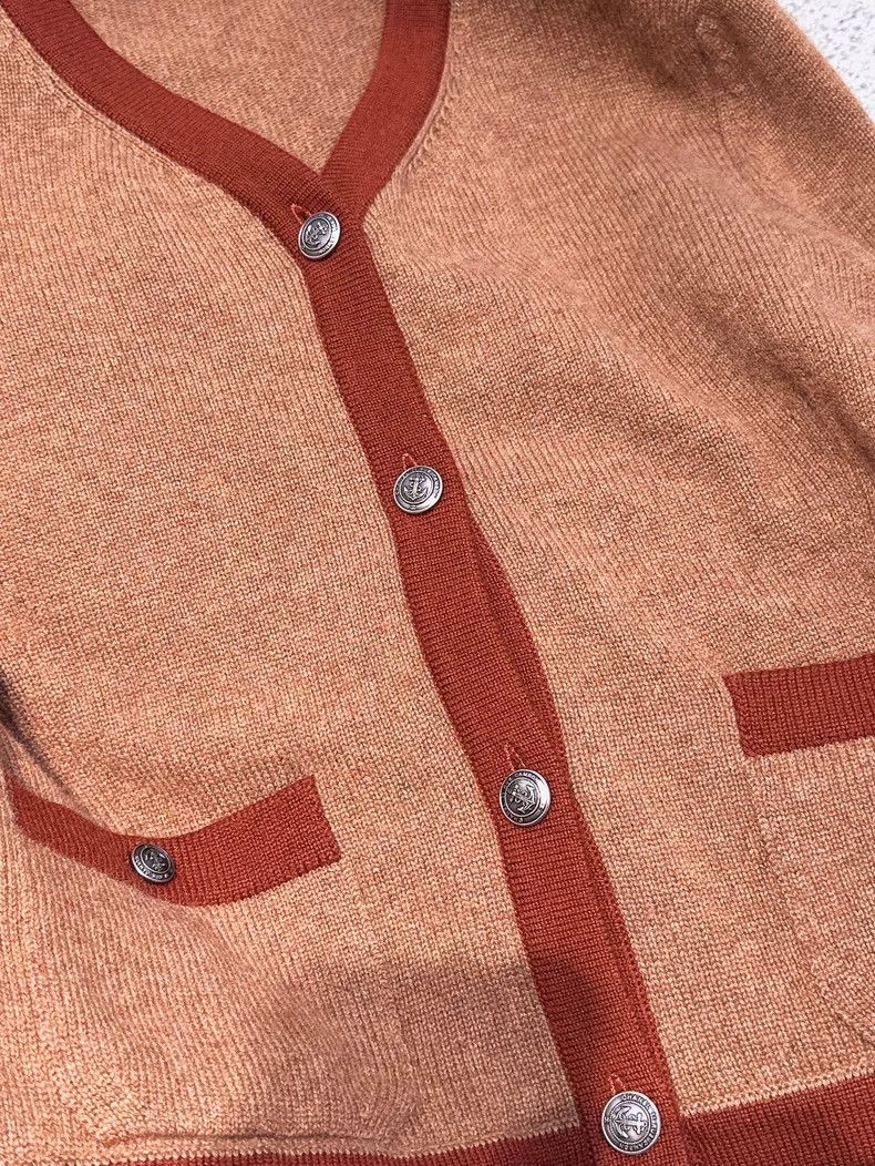 Chanel Chanel 18A Hamburger Series 38 Yards Brown Orange Edge Lon Size XS / US 0-2 / IT 36-38 - 3 Thumbnail