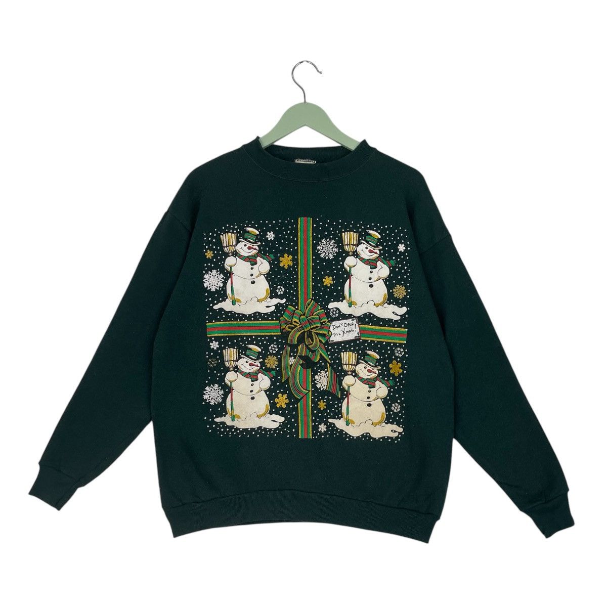 Designer × Vintage Vintage Hoodie/sweater Christmas- Size US L / EU 52-54 / 3 - 1 Thumbnail