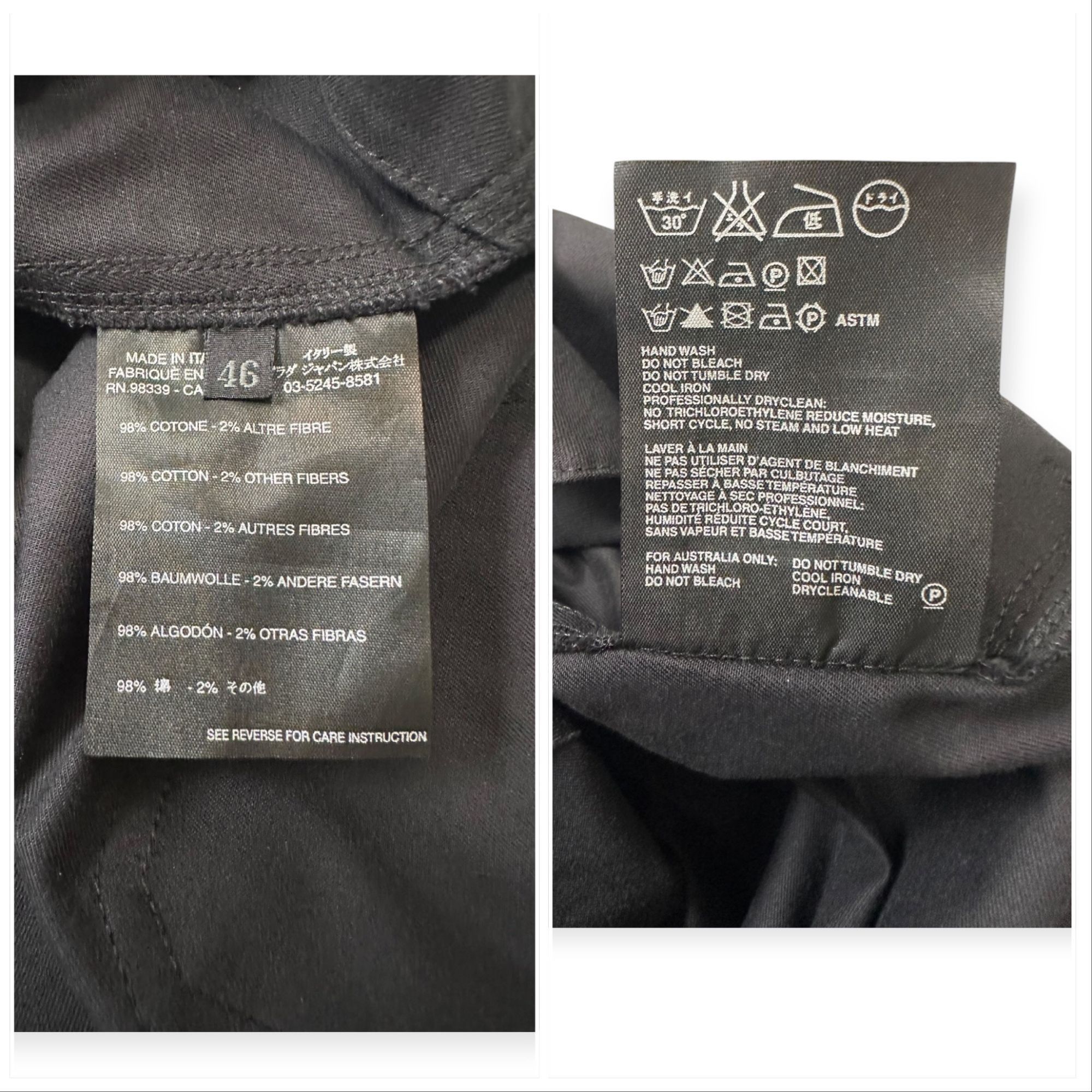 Prada Prada Vintage Dark Blue Cotton Trousers Pants 2000s Era Size Size 32" / US 10 / IT 46 - 4 Thumbnail