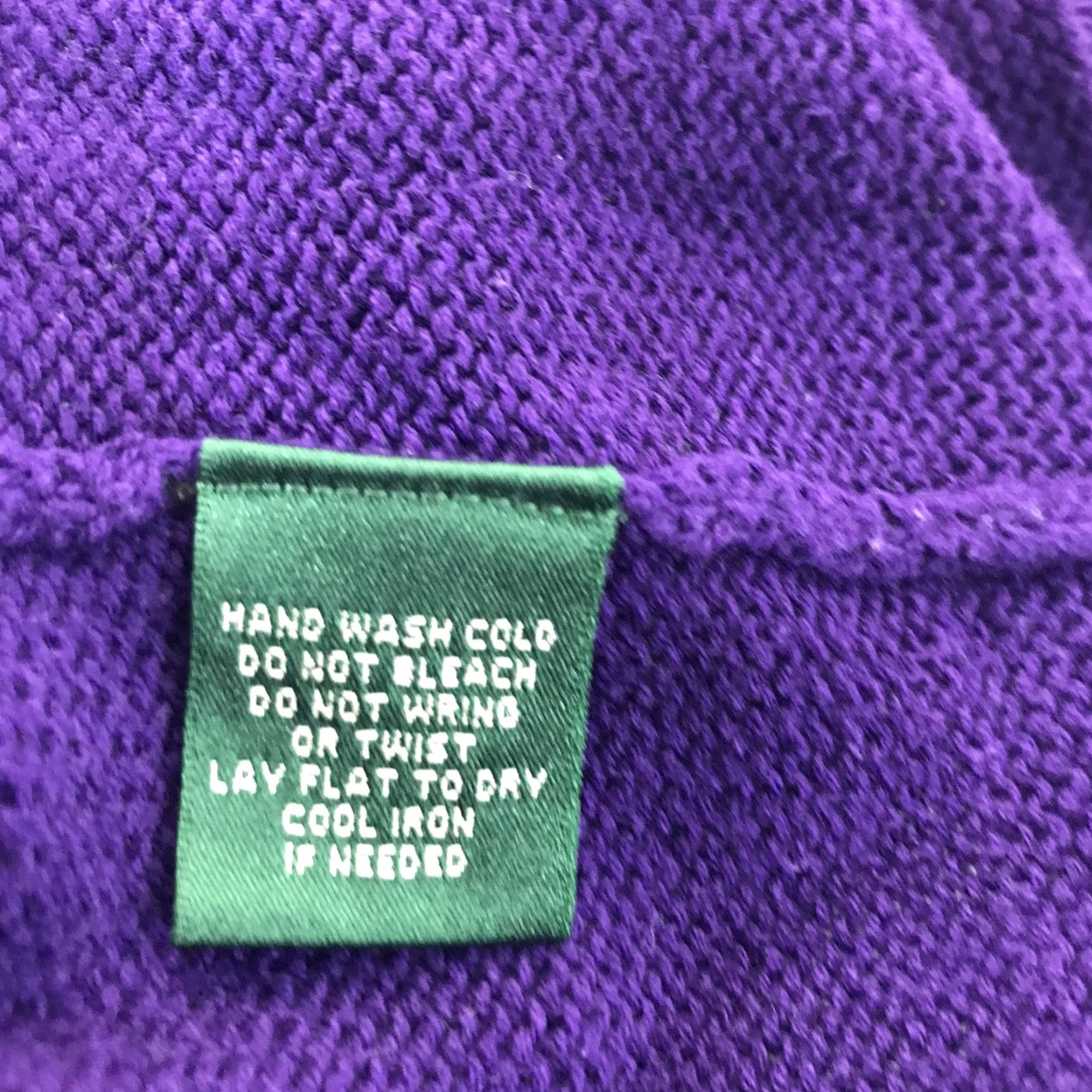 Ralph Lauren Lauren Ralph Lauren Purple Cable Knit Sweater Womens Size L Pullover Long Sleeve Casual Size L / US 10 / IT 46 - 5 Thumbnail