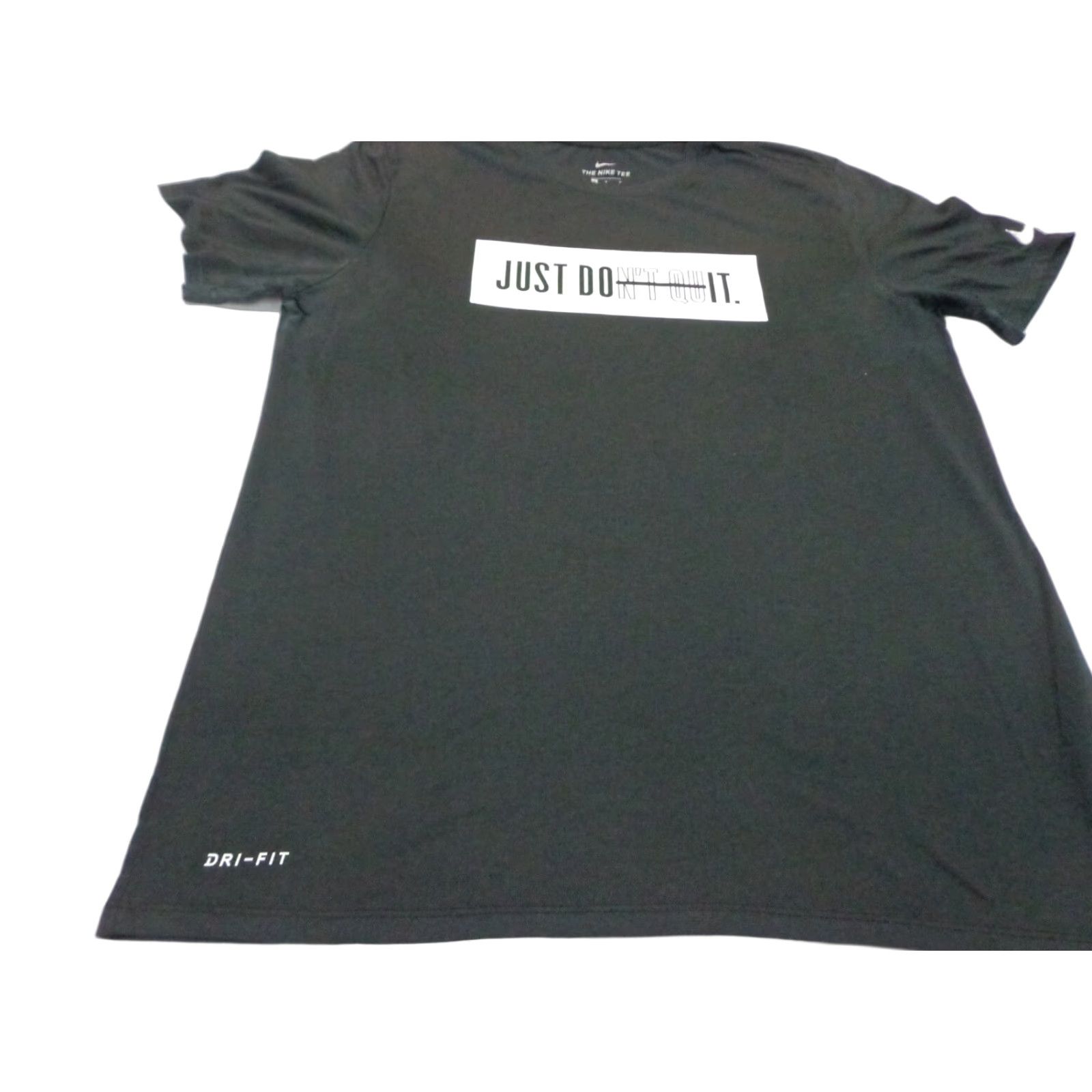 Nike Nike Dri-Fit JUST DON'T QUIT Black T Shirt Large Athletic Cut Mens Size US L / EU 52-54 / 3 - 1 Thumbnail