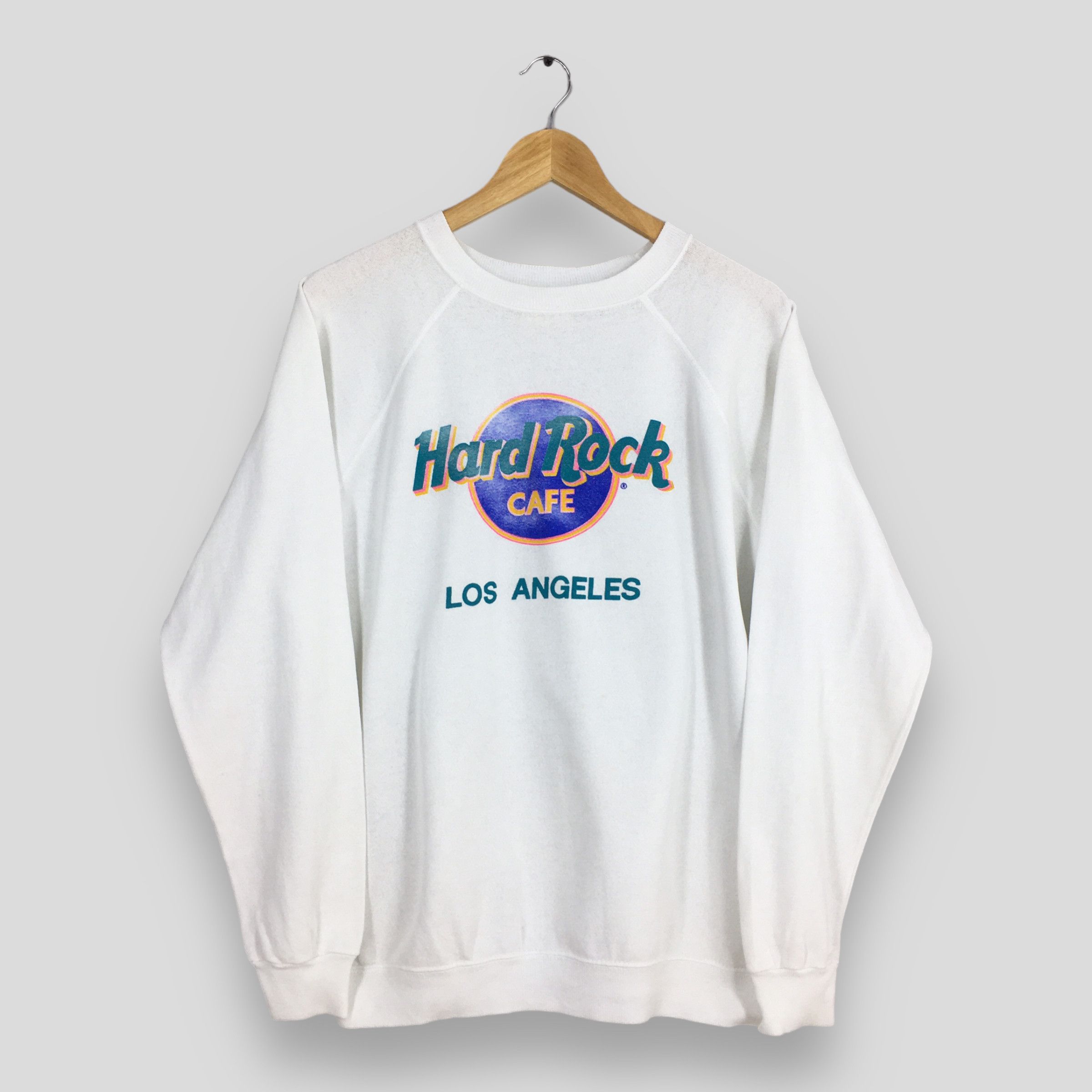 Hard Rock Cafe Hard Rock Cafe Los Angeles Usa White Sweatshirt Large Size US L / EU 52-54 / 3 - 1 Thumbnail