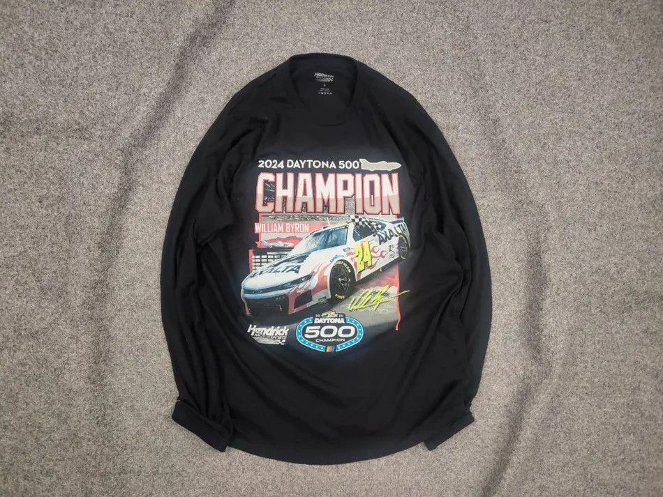 NASCAR Vintage Hendrick moto daytona champion Long sleeve Nascar Size US L / EU 52-54 / 3 - 1 Thumbnail