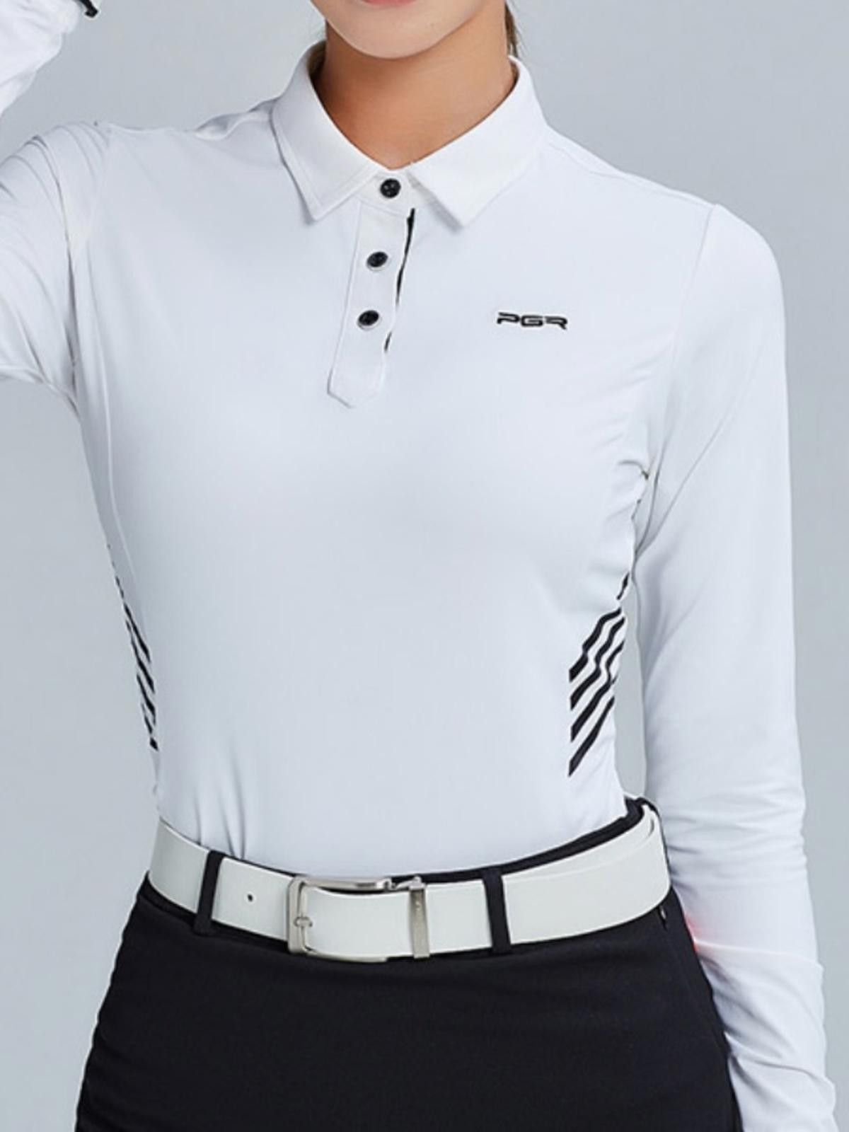 Other PGR Golf / Long Sleeve Collared Shirt GT-4237 / White XL Size XL / US 12-14 / IT 48-50 - 2 Thumbnail