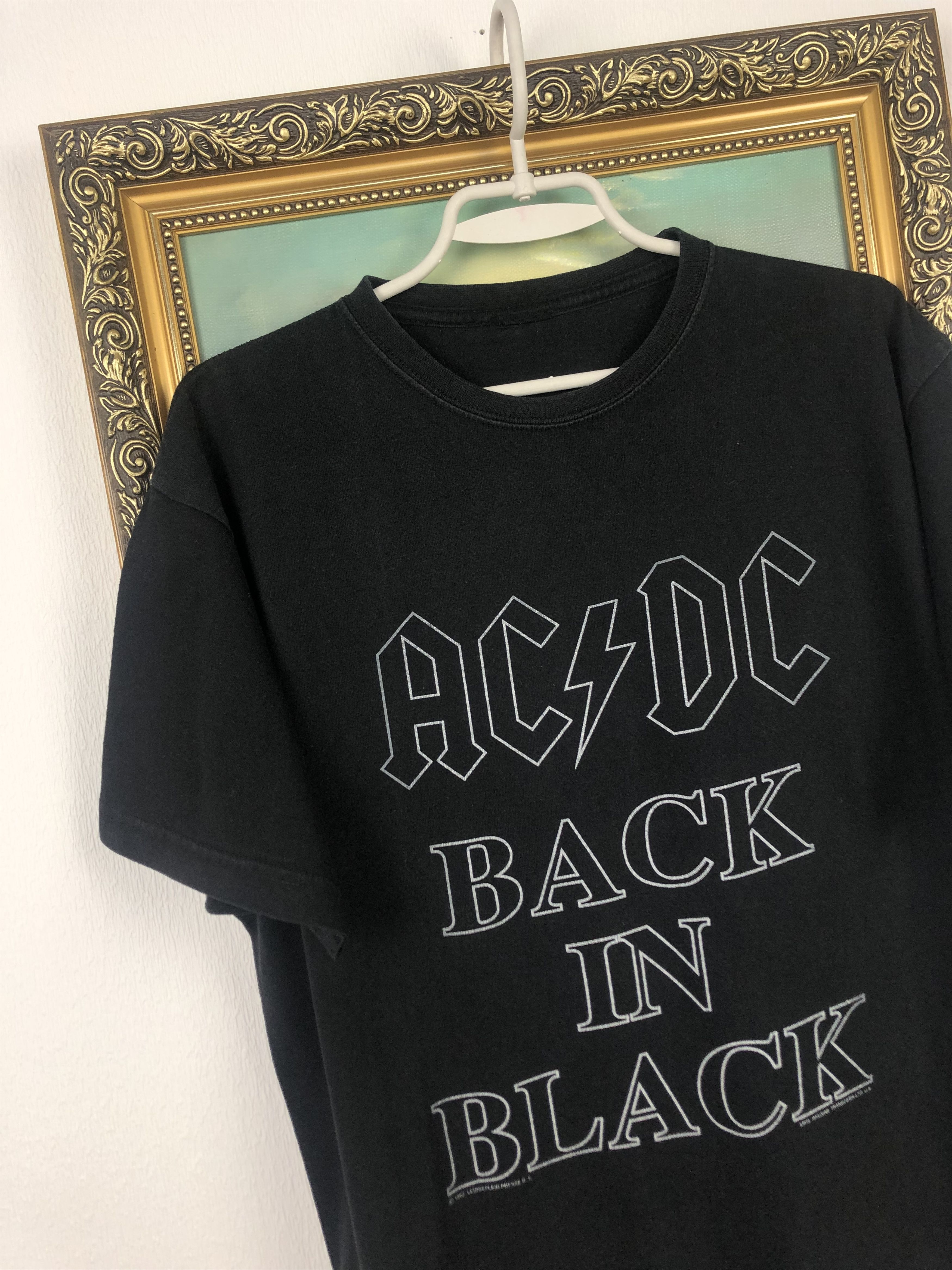 Band Tees Vintage ACDC Back In Black Band Tee Shirt Jersey Rare Hype Size US L / EU 52-54 / 3 - 3 Thumbnail