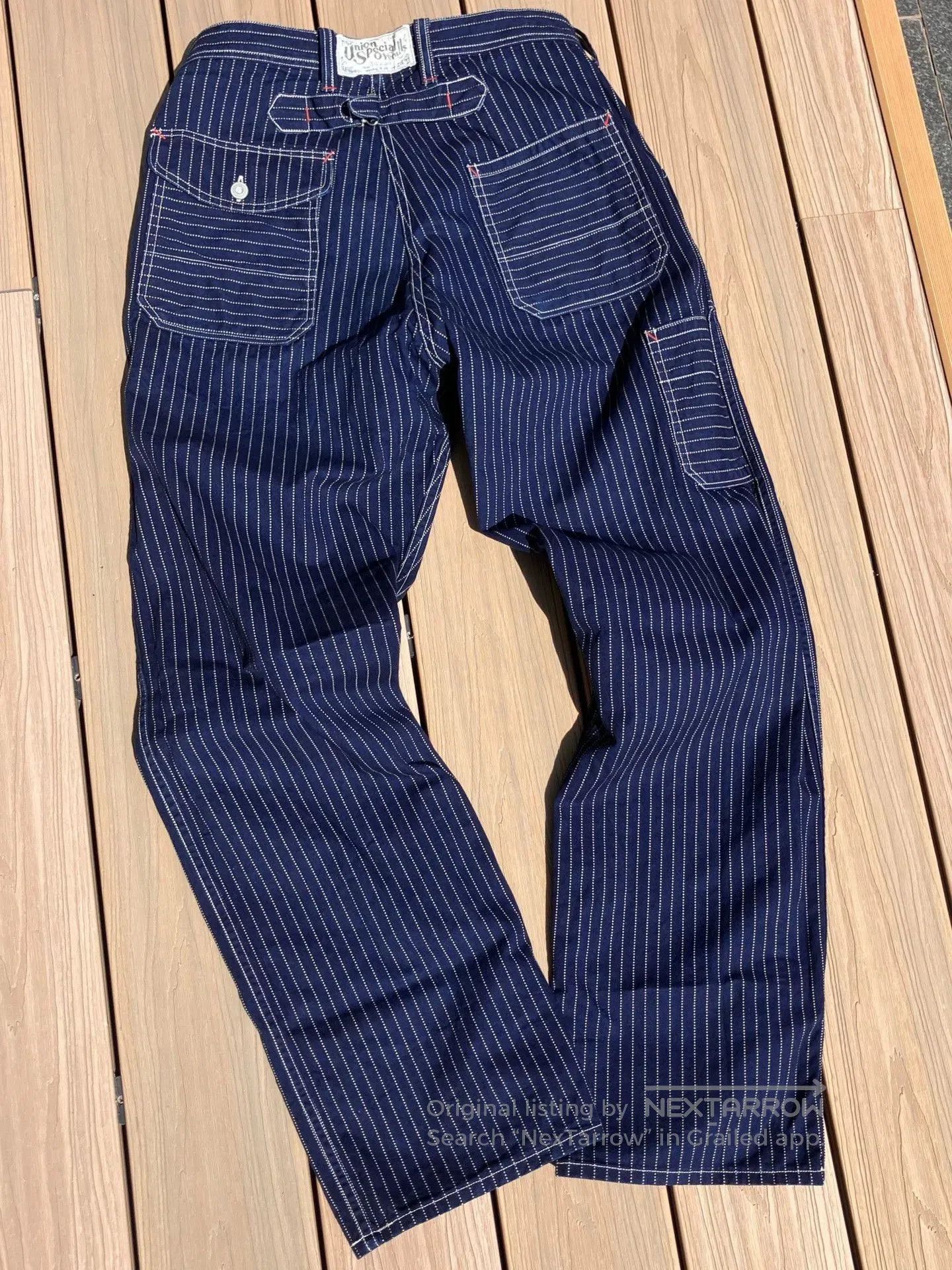 Freewheelers Vintage High-Waisted Work Pants. Size US 34 / EU 50 - 2 Thumbnail