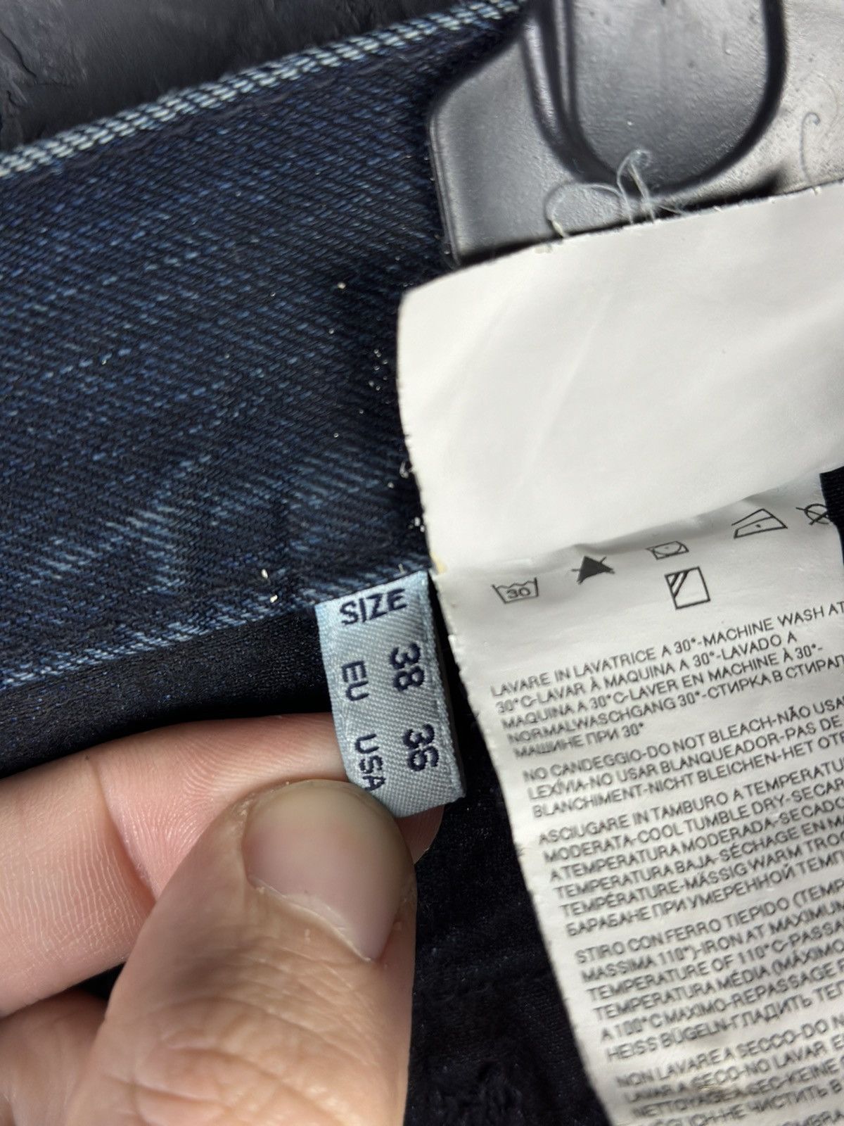 Armani × Japanese Brand Vintage Armani Jeans Japanese Distressed Jeans Size US 36 / EU 52 - 17 Thumbnail