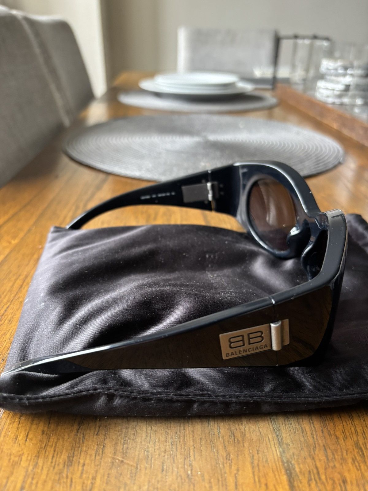 Balenciaga BALENCIAGA OVERSIZED SUNGLASSES Size ONE SIZE - 3 Thumbnail