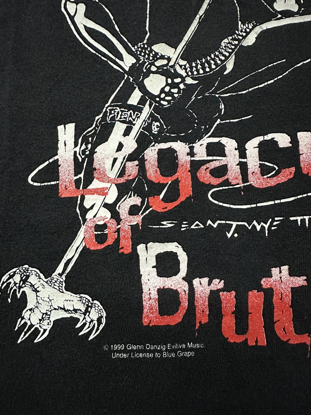 Band Tees Vintage 90s Misfits Legacy Of Brutality Faded Tee Size US XL / EU 56 / 4 - 3 Thumbnail